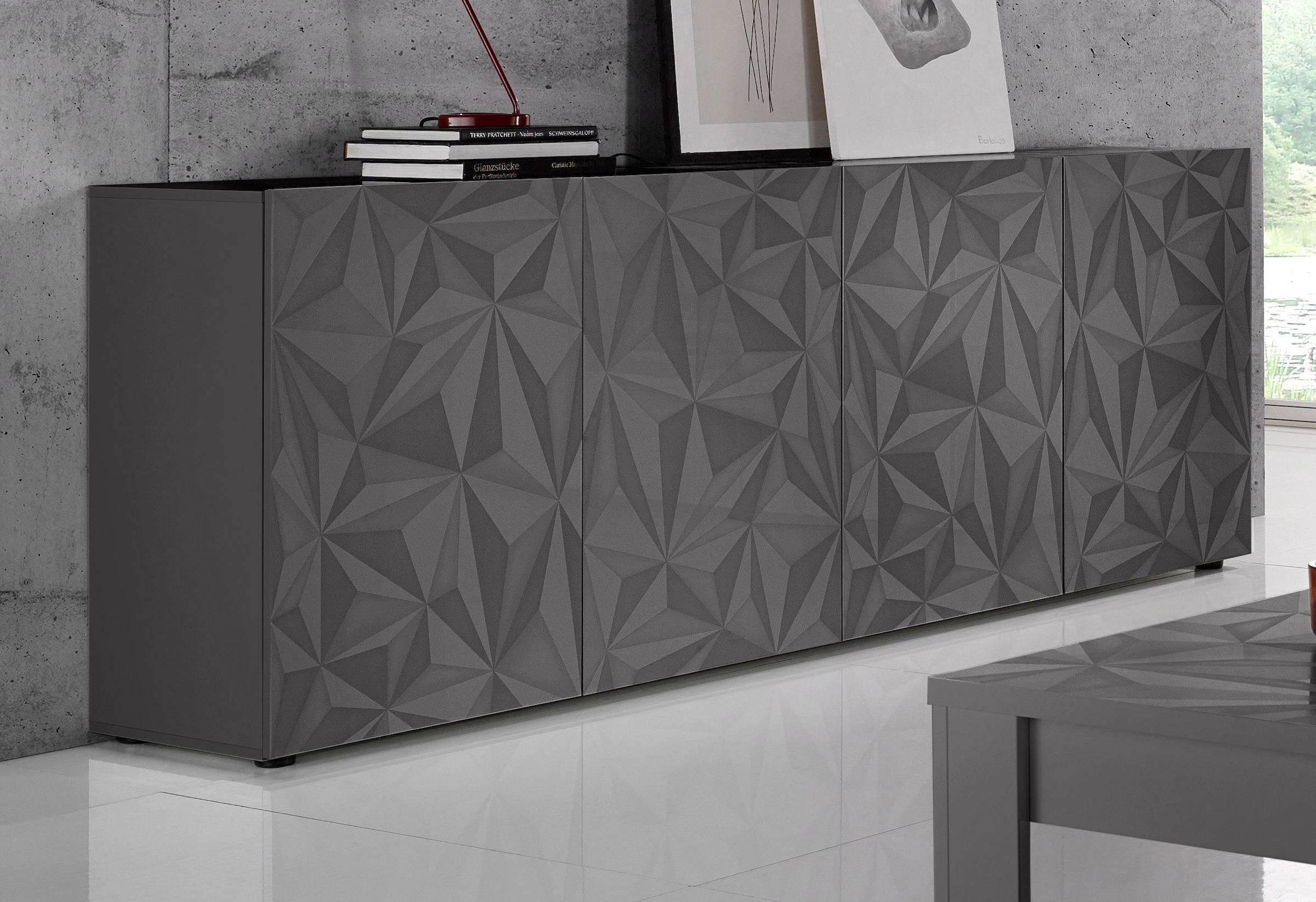 INOSIGN Sideboard »Prisma Breite 241, Kommode 4 Türen, Anrichte« Front mit günstig online kaufen