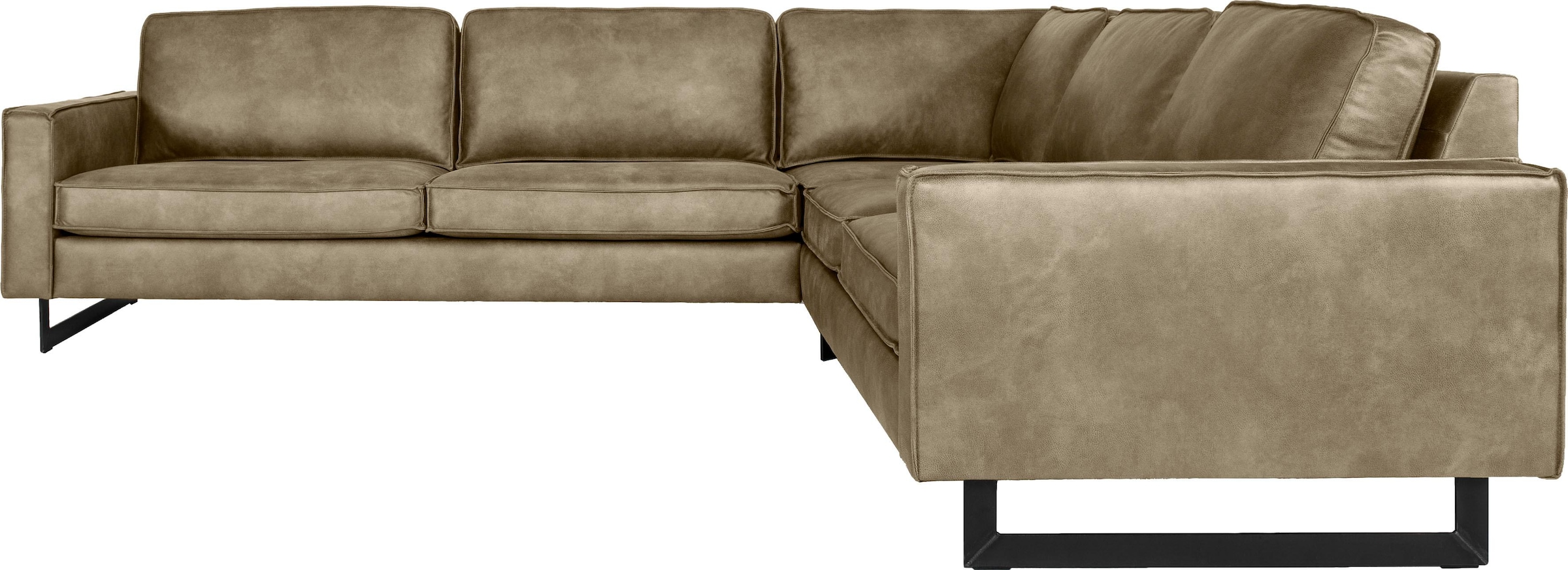 Places of Style Ecksofa »Pinto, XXL, 250/290 cm, langer Schenkel, Ottomane« günstig online kaufen