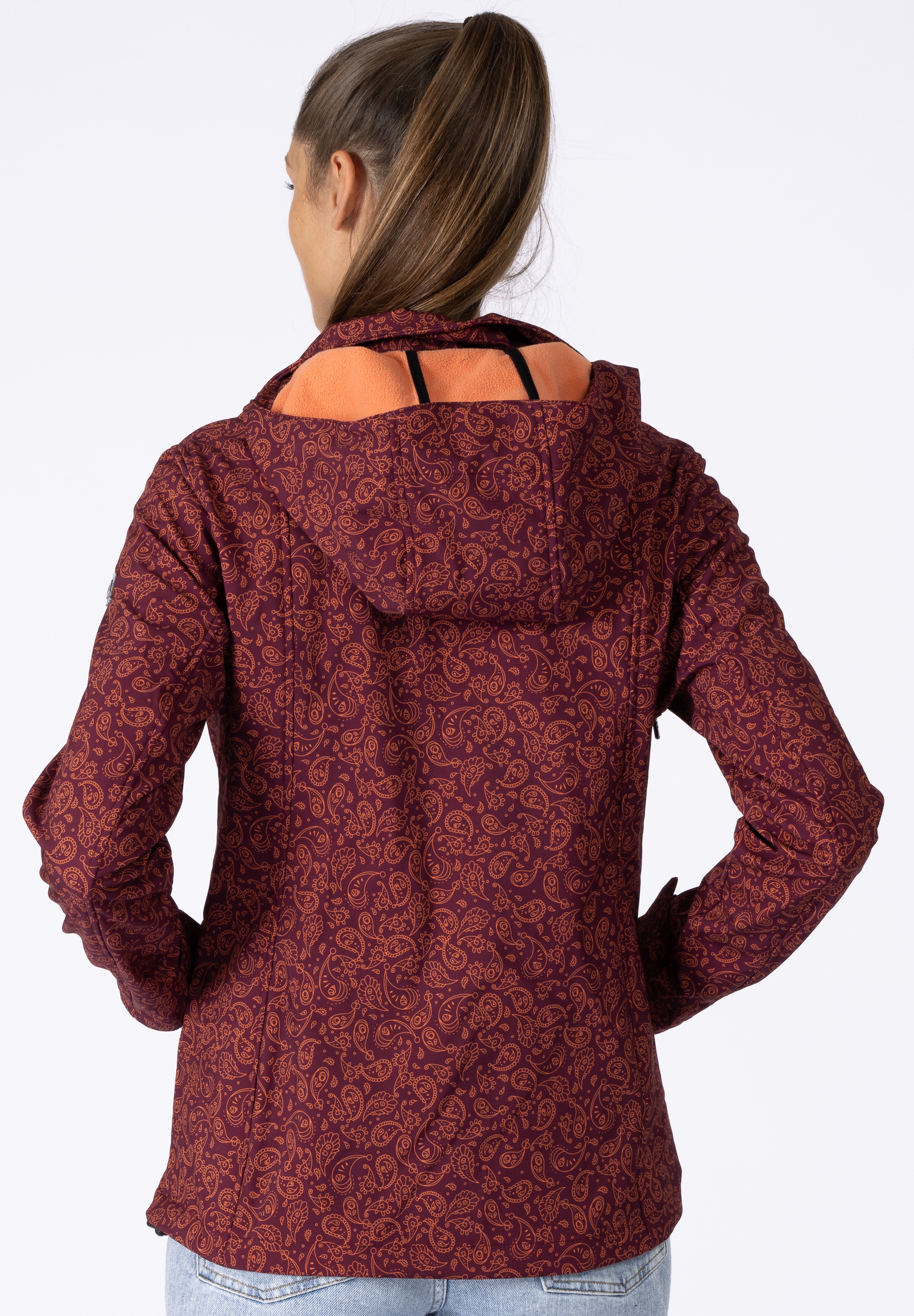 DEPROC Active Softshelljacke »SUN PEAK II WOMEN«, mit abnehmbarer Kapuze
