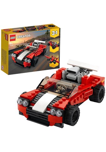 LEGO® Konstruktionsspielsteine »Sportwagen (31100), LEGO® Creator 3in1«, (134 St.) kaufen