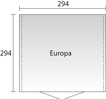 Biohort Gerätehaus »Europa Gr. 7«, Metall