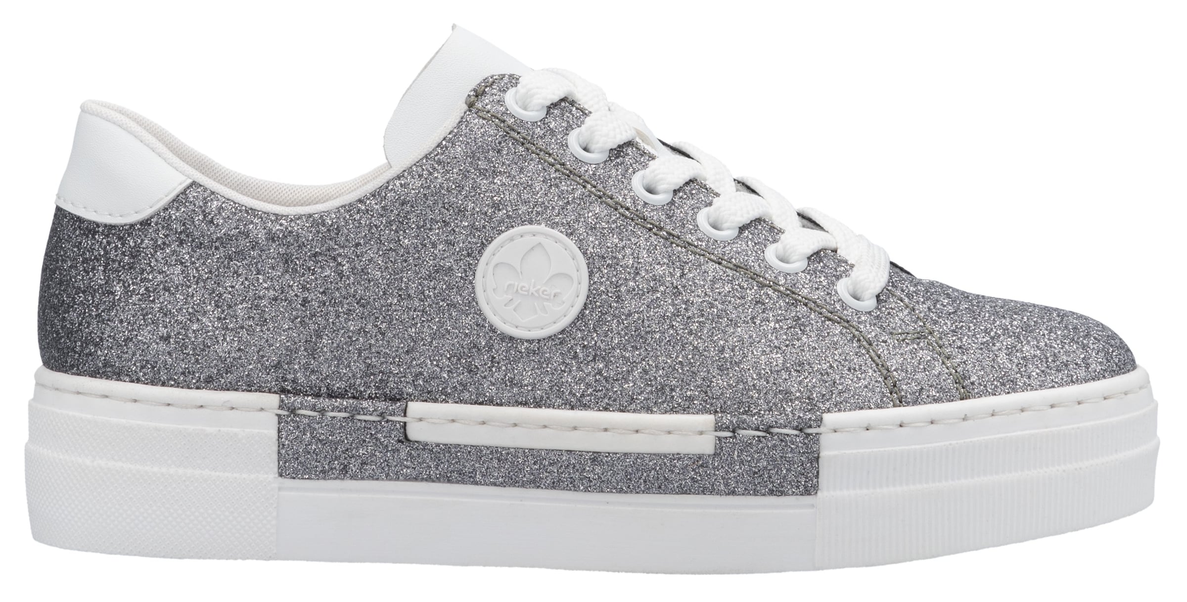Rieker Sneaker, Freizeitschuh, Halbschuh, Schnürschuh mit Plateausohle