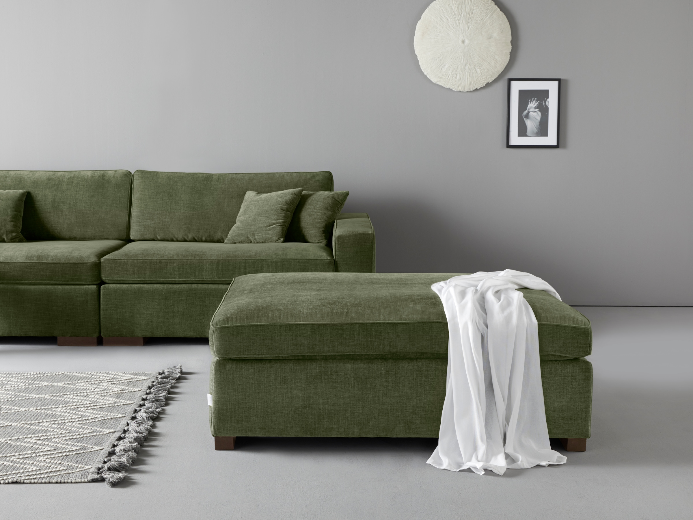 Guido Maria Kretschmer Home&Living Polsterhocker »Skara XXL«, Passend zur Serie »Skara XXL«.