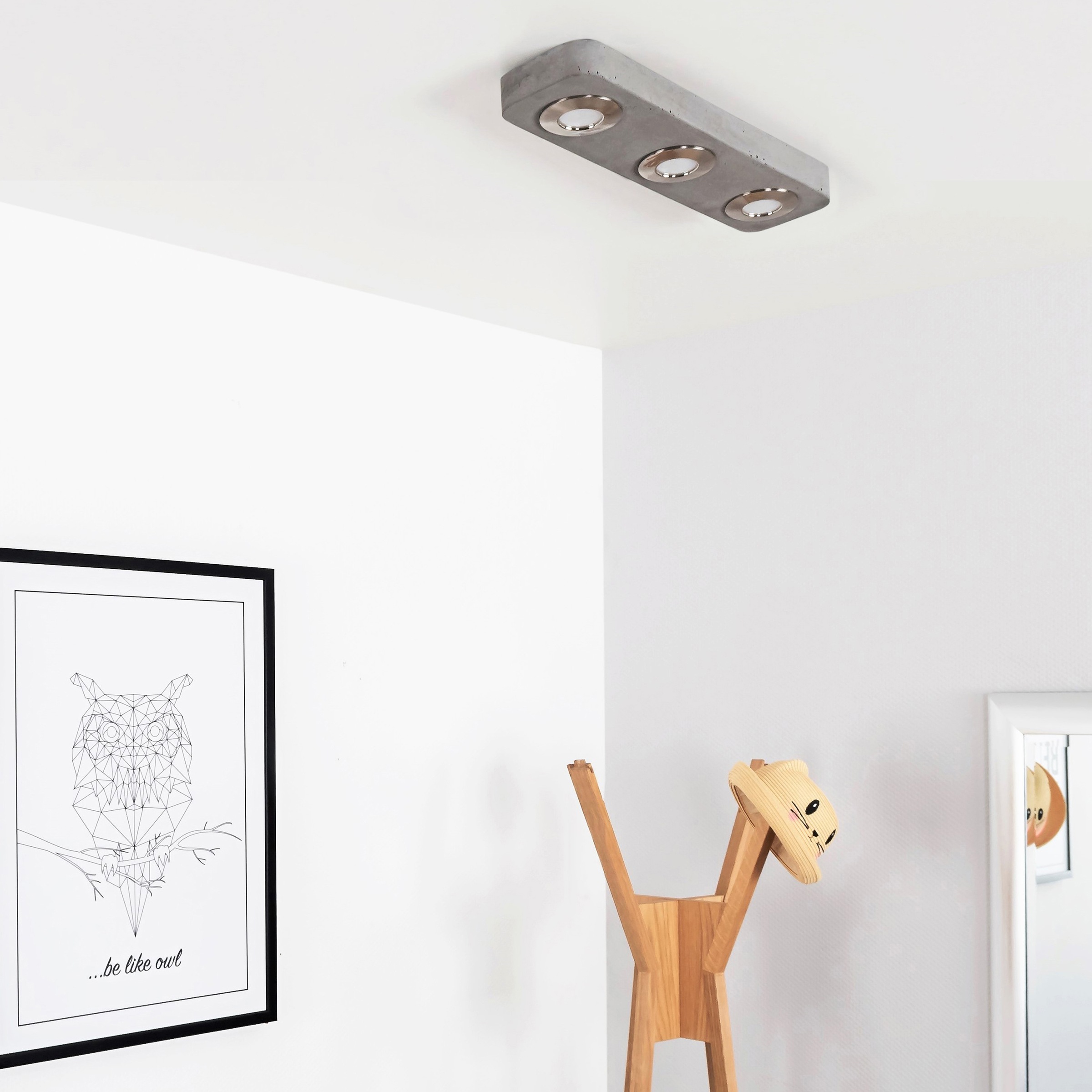 SPOT Light LED Deckenleuchte »COOL«, 3 flammig, aus echtem Beton, LED-Modul günstig online kaufen