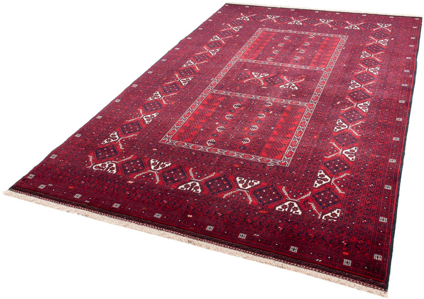 morgenland Orientteppich »Turkaman - 249 x 160 cm - dunkelrot«, rechteckig, günstig online kaufen