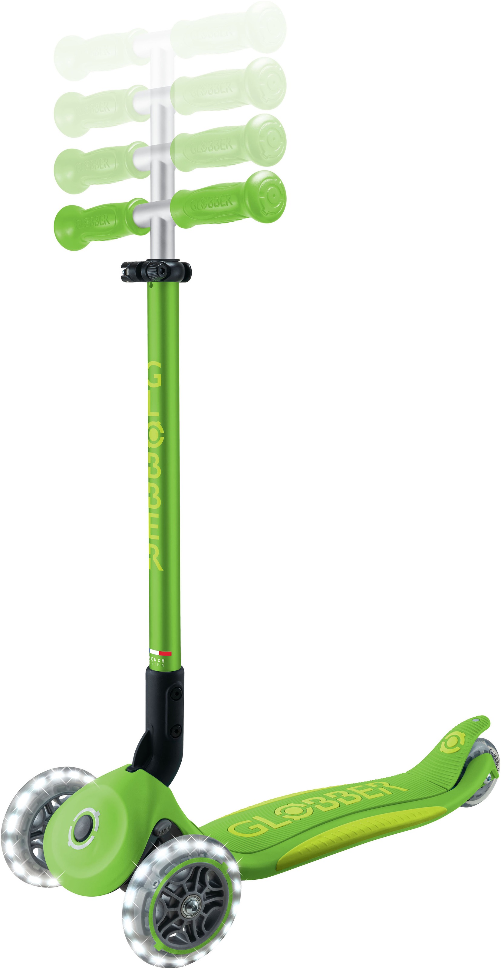 Globber Tretroller »GLOBBER ELITE LIGHTS, mit Leuchtrollen«
