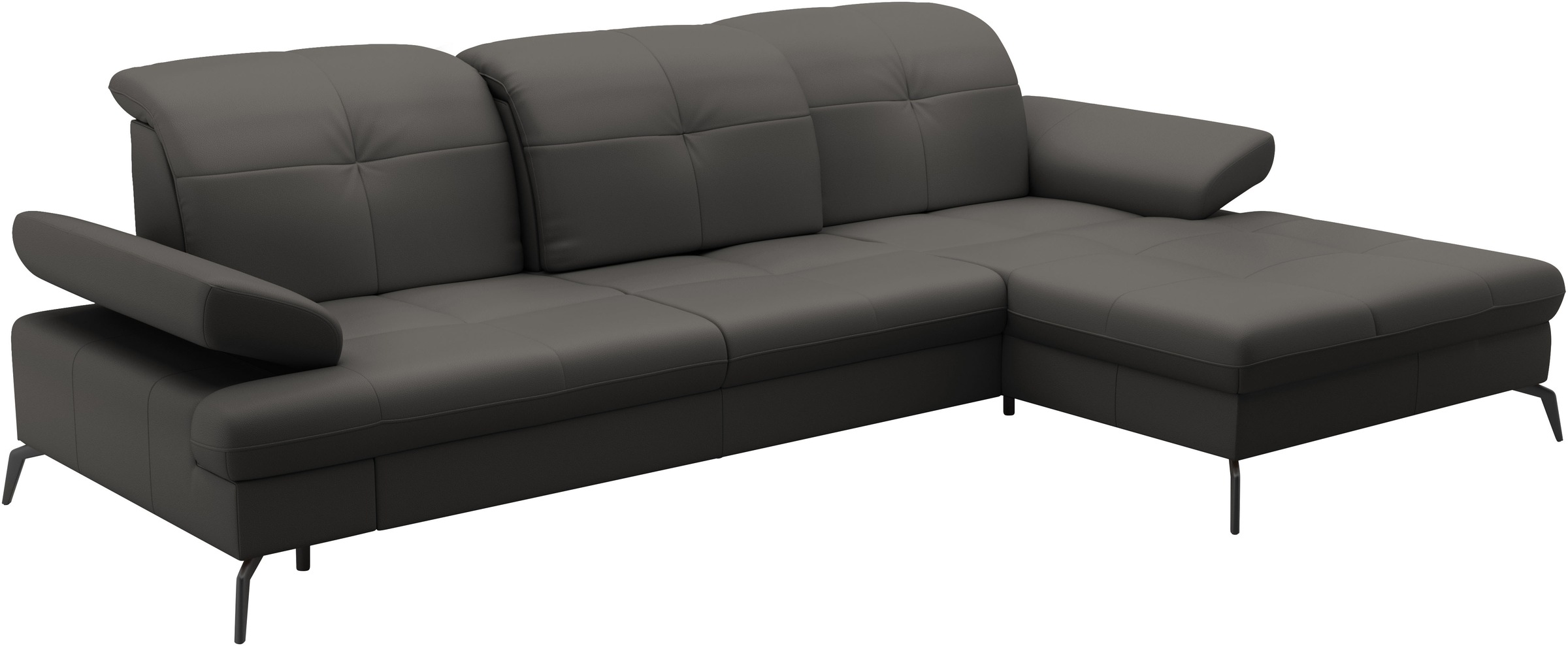 sit&more Ecksofa »Amica, L-Form, inkl. Sitztiefenverstellung & Armteilverstellung«, wahlweise mit Bettfunktion, Bettkasten und Kopfteilverstellung