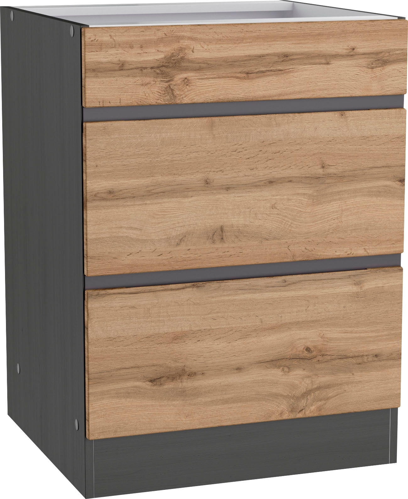 KOCHSTATION Kochfeldumbauschrank »KS-Riesa«, Breite 60 cm, MDF-Fronten