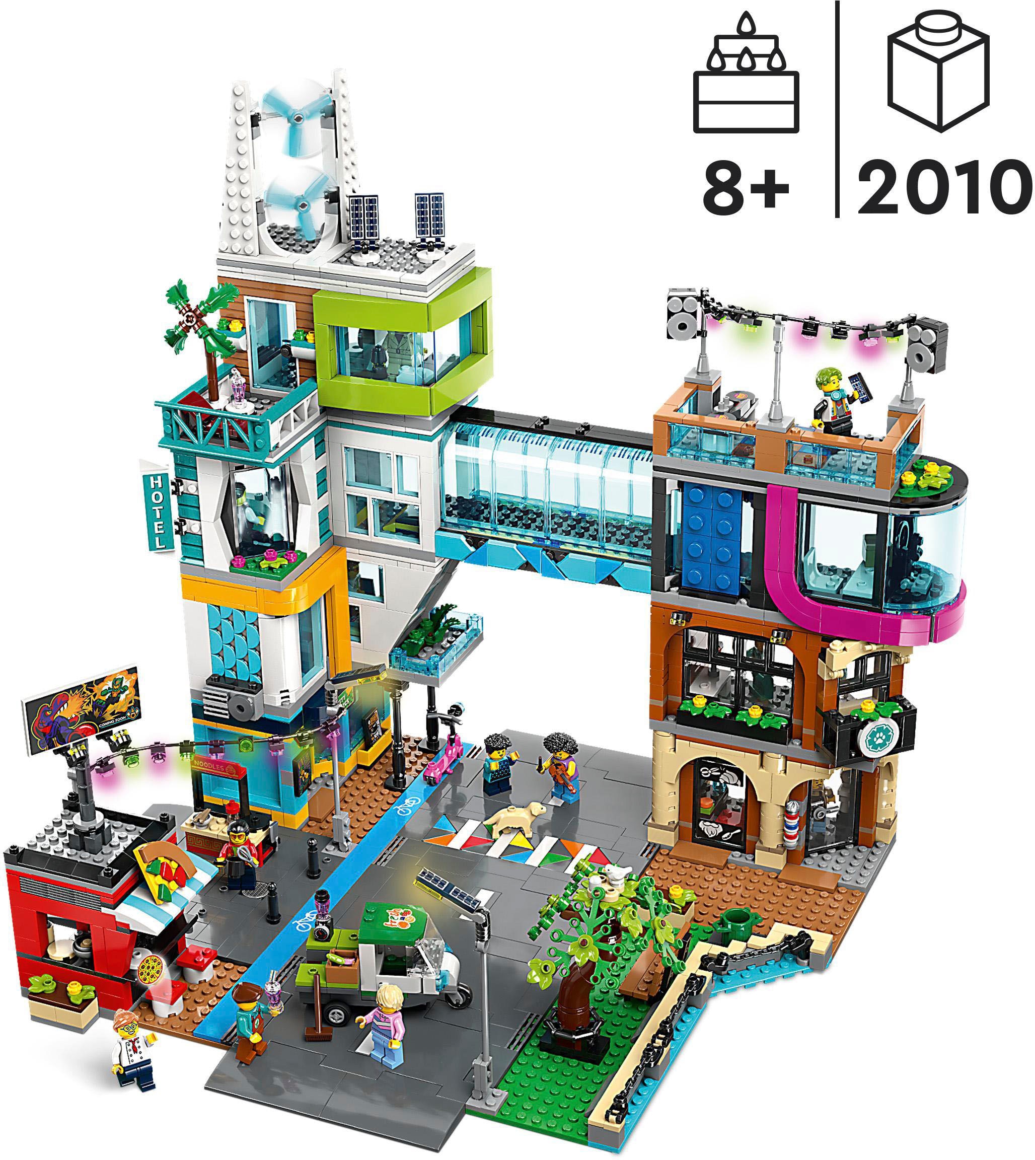 LEGO® Konstruktionsspielsteine »Stadtzentrum (60380), LEGO® City«, (2010 St.), Made in Europe