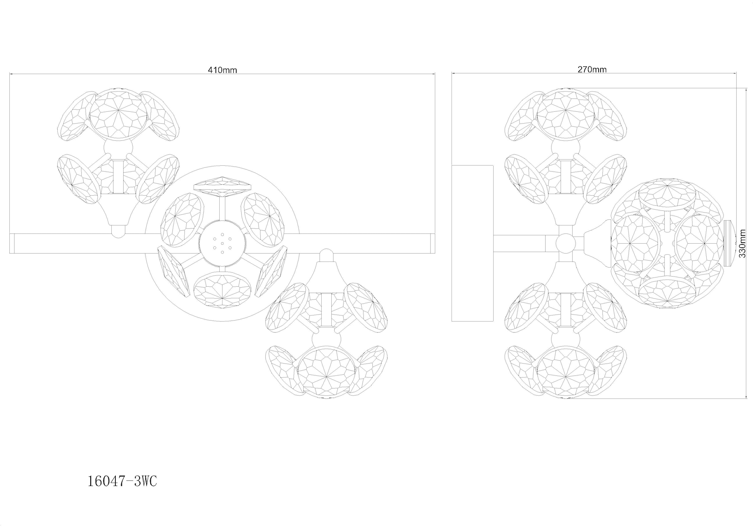 GLOBO LIGHTING Wandleuchte »VIRINA« LED-Modul 1 Stk. Warmweiß Wandlampe Wand Wohnzimmer Flur Wandbeleuchtung