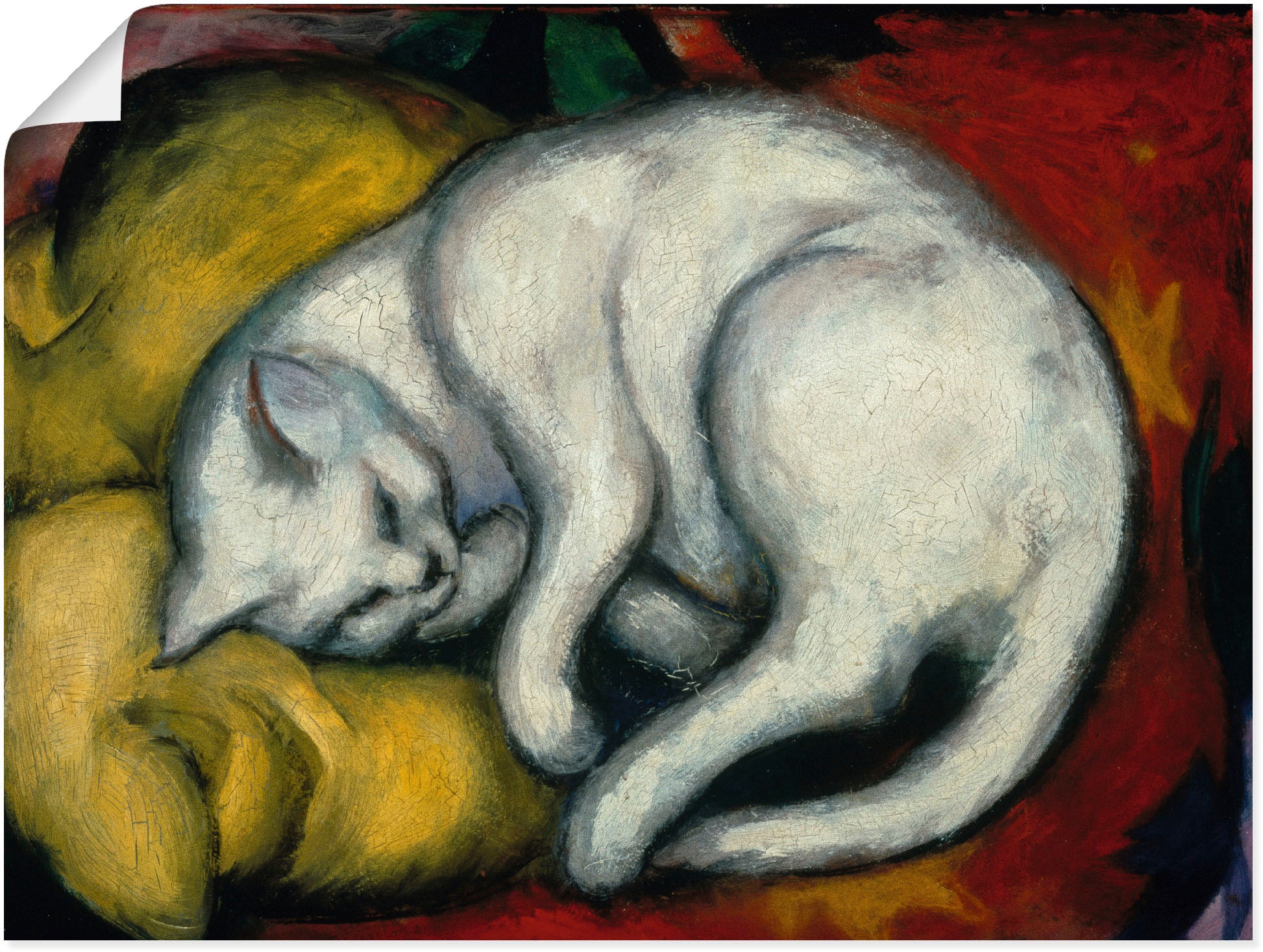 Artland Wandbild »Die weisse Katze. 1912«, Haustiere, (1 St.), als Alubild, günstig online kaufen