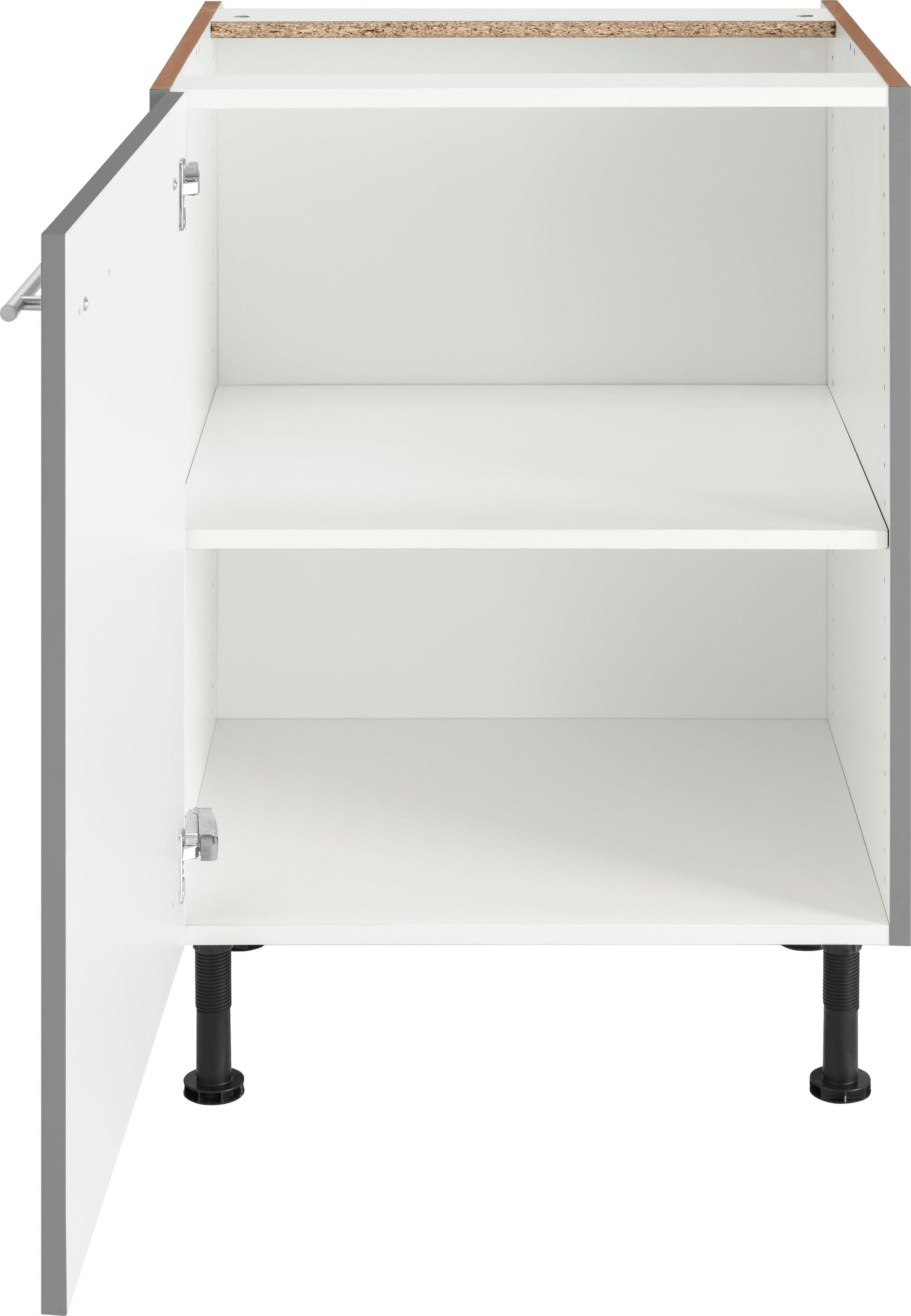 OPTIFIT Unterschrank »Bern«, 60 cm breit, mit 1 Tür mit höhenverstellbaren Füßen, mit Metallgriff