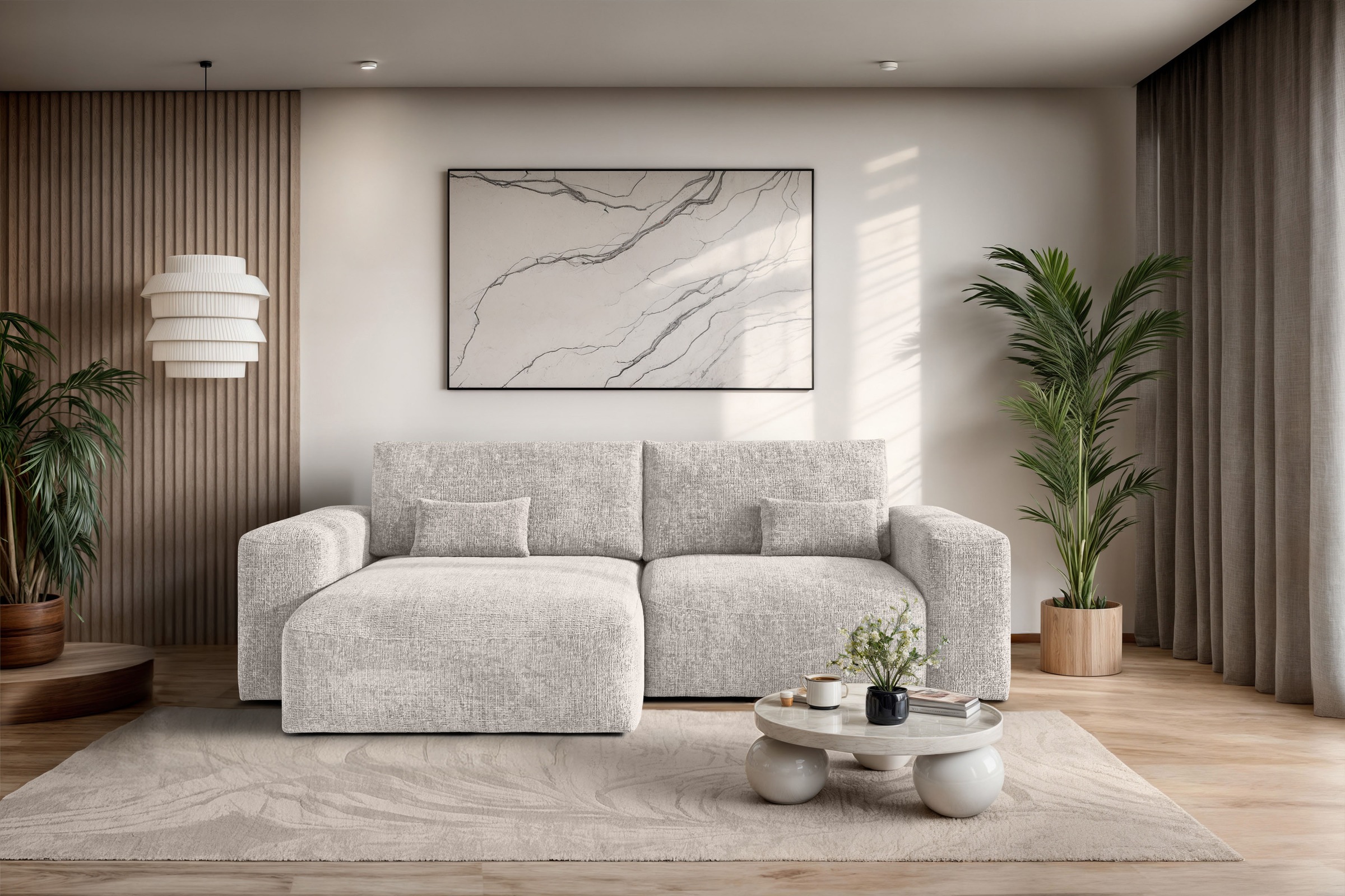 OTTO home Ecksofa »MATTS Schlafsofa mit Bettkasten, Maße B/T/H: 265/159/89 günstig online kaufen