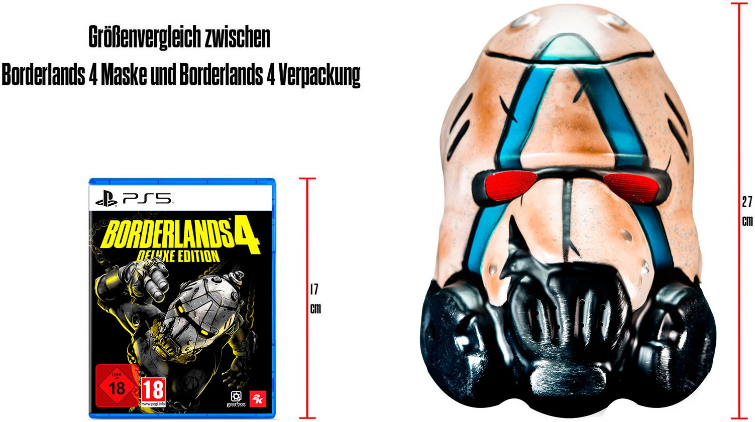 2K Spielesoftware »Borderlands 4 Deluxe | inkl. Gesichtsmaske, exklusiv bei OTTO!«, PlayStation 5, Tragbare Gesichtsmaske - exklusiv bei OTTO