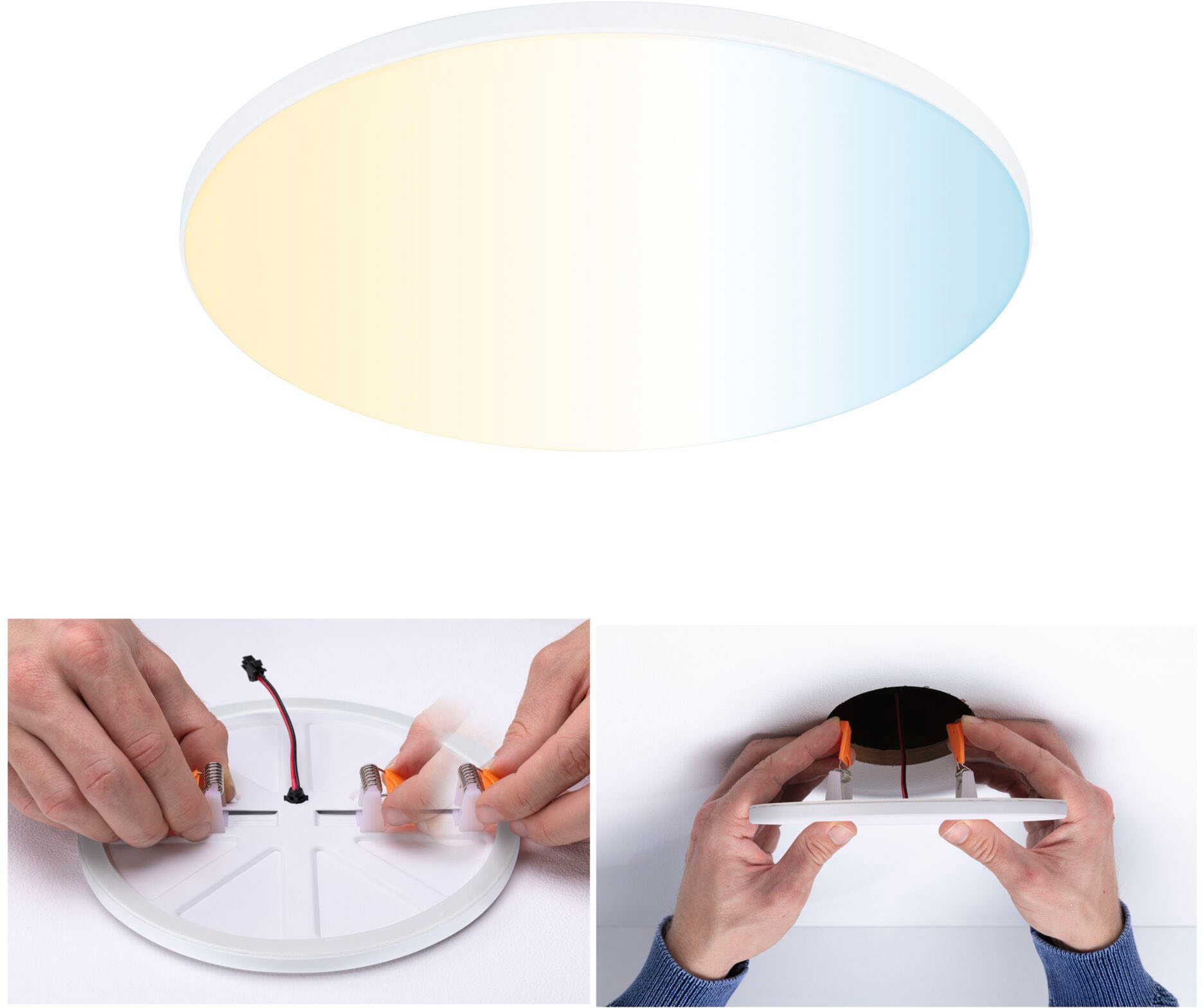 Paulmann LED Bad-Einbauleuchte »Veluna«, Schutzart IP44 spritzwassergeschützt,  Ø 20,0 cm, dimmbar, App steuerbar