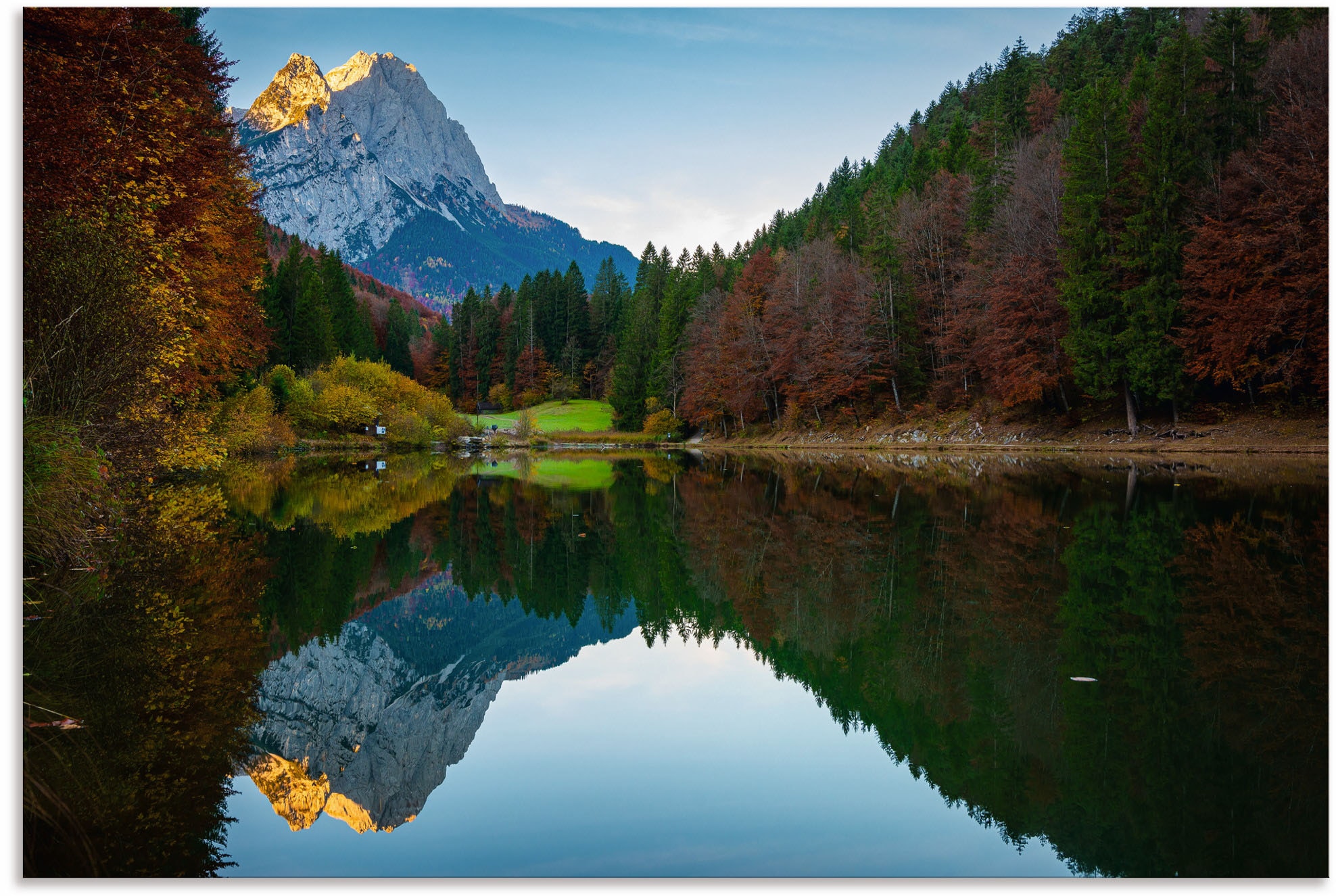 Artland Wandbild »Herbst am Rießersee«, Berge & Alpenbilder, (1 St.), als A günstig online kaufen