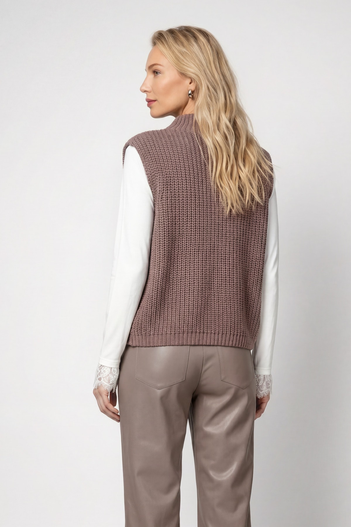Monari Pullunder »Pullunder Basic Chenille« Regular fit mit Stehkragen