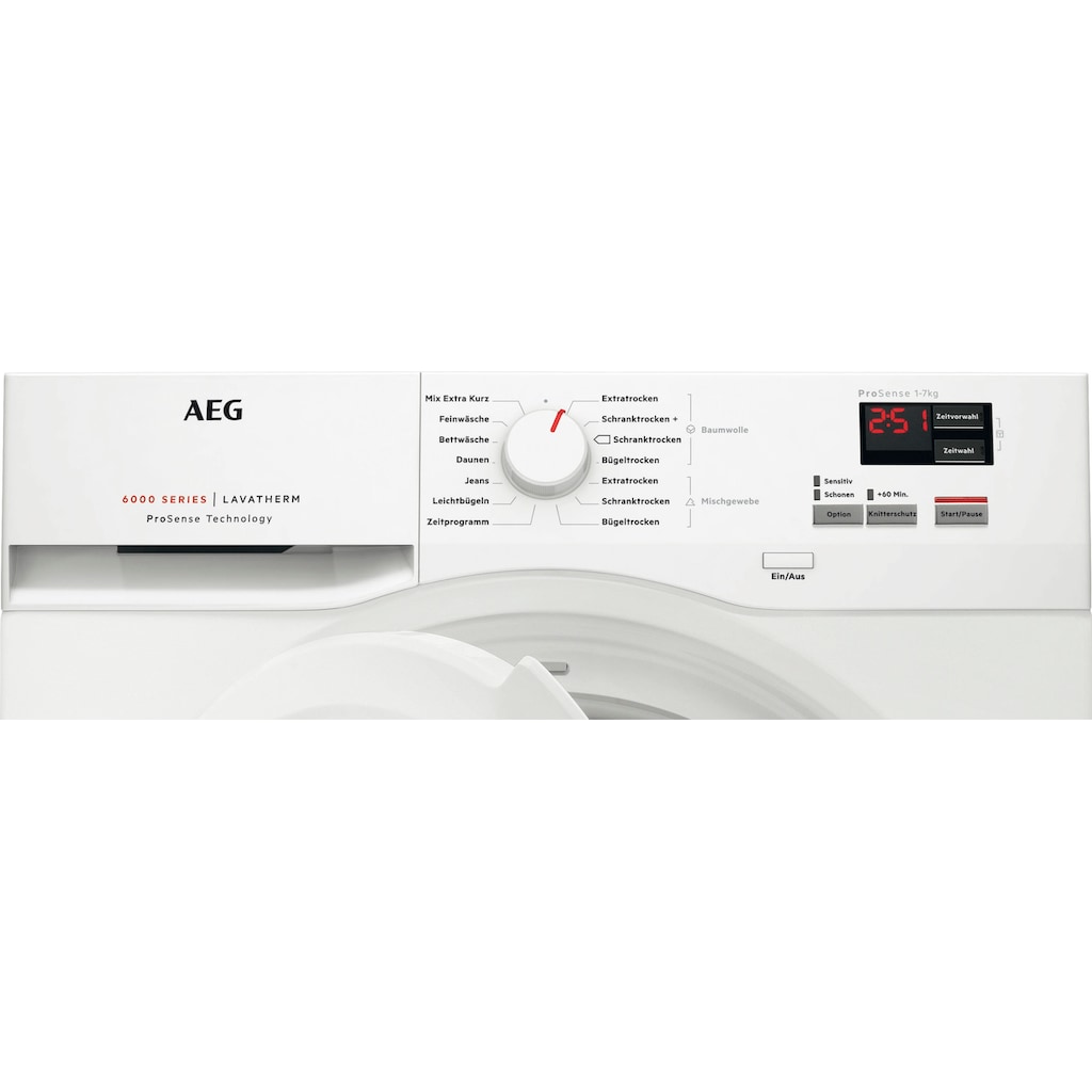 AEG Kondenstrockner »T6DB40370«, 6000, 7 kg