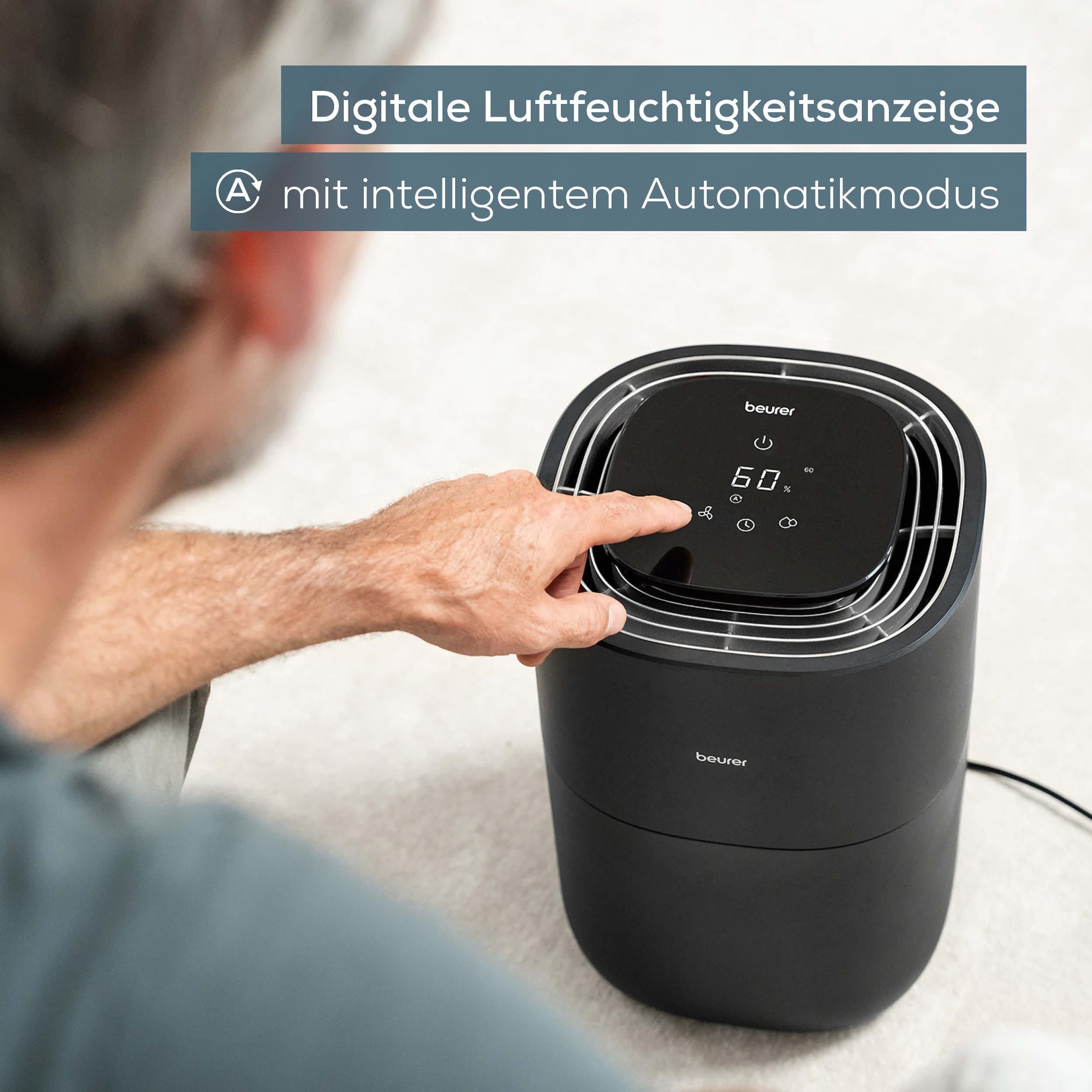 BEURER Luftbefeuchter »LB 200« 3 l Wassertank Für Räume bis 30m²