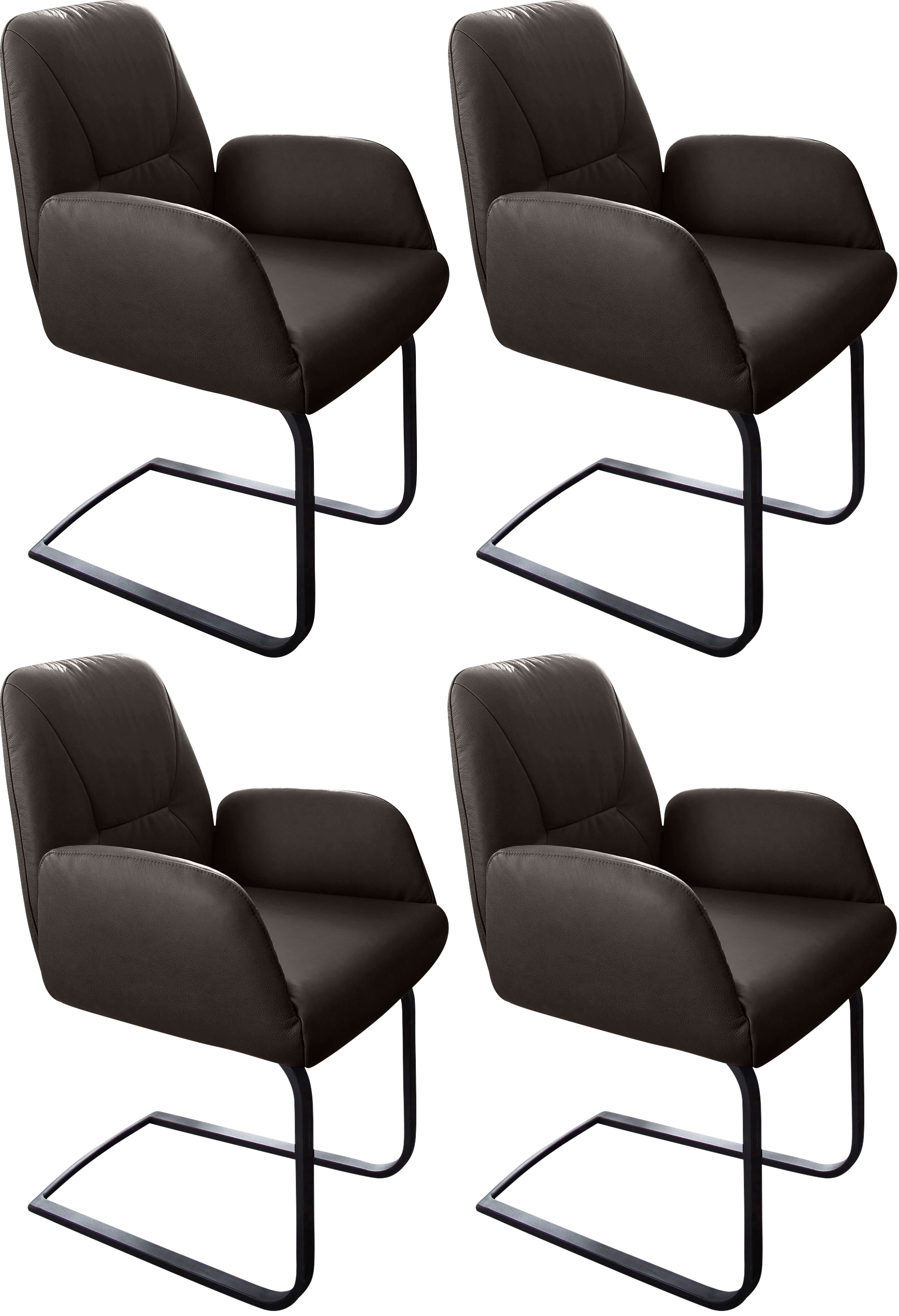 W.SCHILLIG Freischwinger »ole« (Set) 4 Stk.2er- oder 4er-Set, Gestell in Sc günstig online kaufen