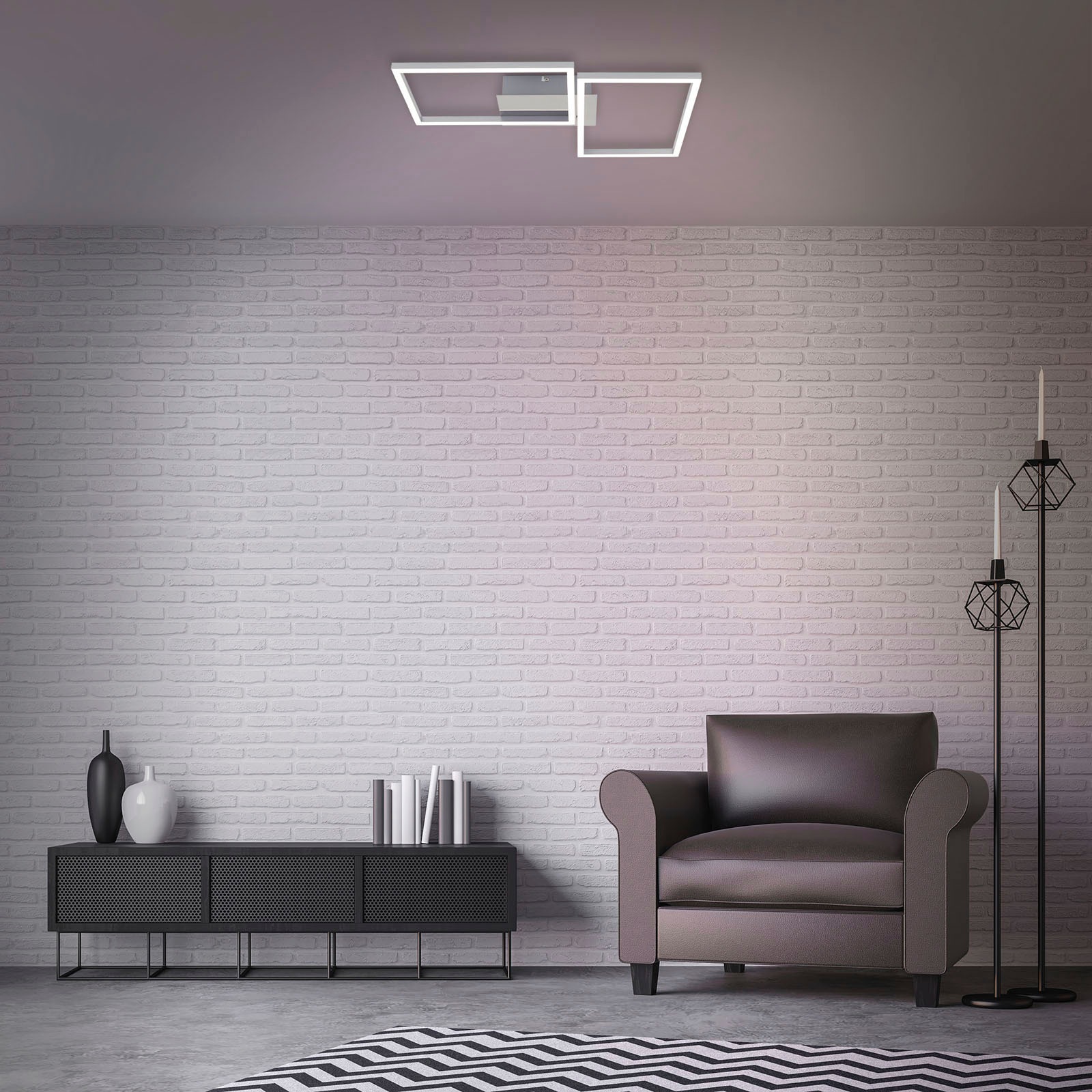 Briloner Leuchten LED Deckenleuchte »3149018 FRAME«, Leuchtmittel LED-Board günstig online kaufen