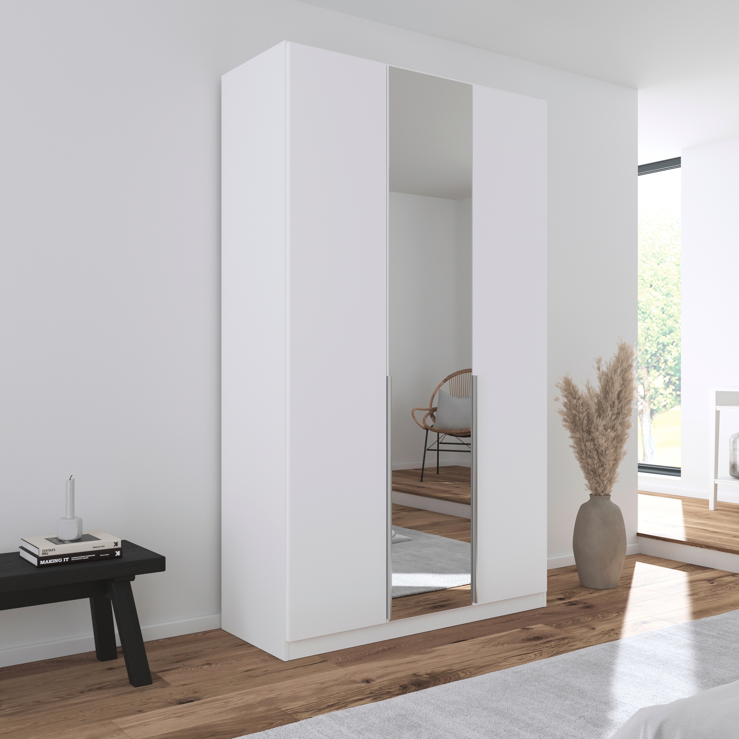 rauch Drehtürenschrank »Kleiderschrank Schrank Garderobe AGORDO mit Dekor- oder Hochglanzfront«, (in zwei Griff-Farben, Breiten 91-360 cm), durchdachte Innenausstattung, in 7 Breiten und 2 Höhen MADE IN GERMANY