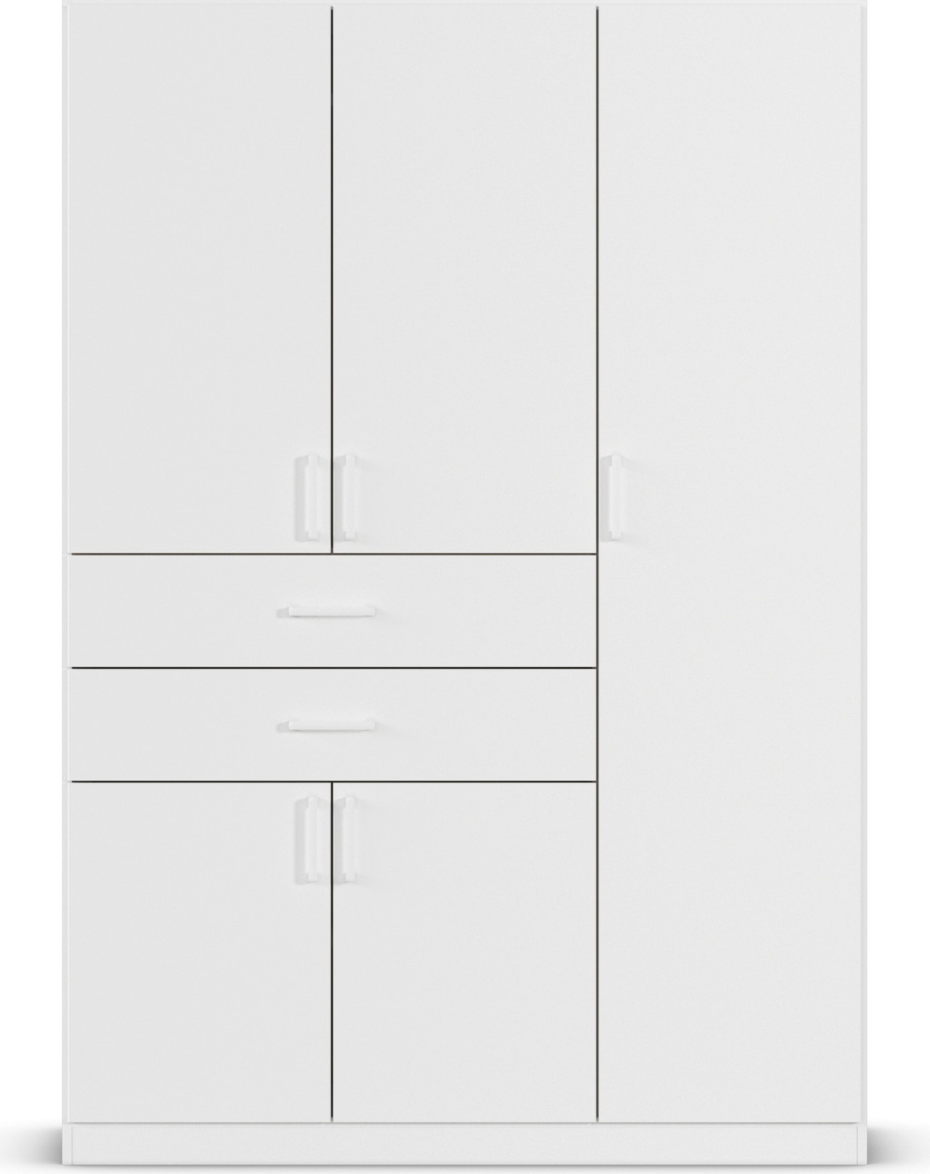 rauch Drehtürenschrank »Kleiderschrank Schrank Garderobe MAIKA mit Dekor-Front«, 2 Schubladen, in verschiedenen Breiten, Höhen, Farben, MADE IN GERMANY