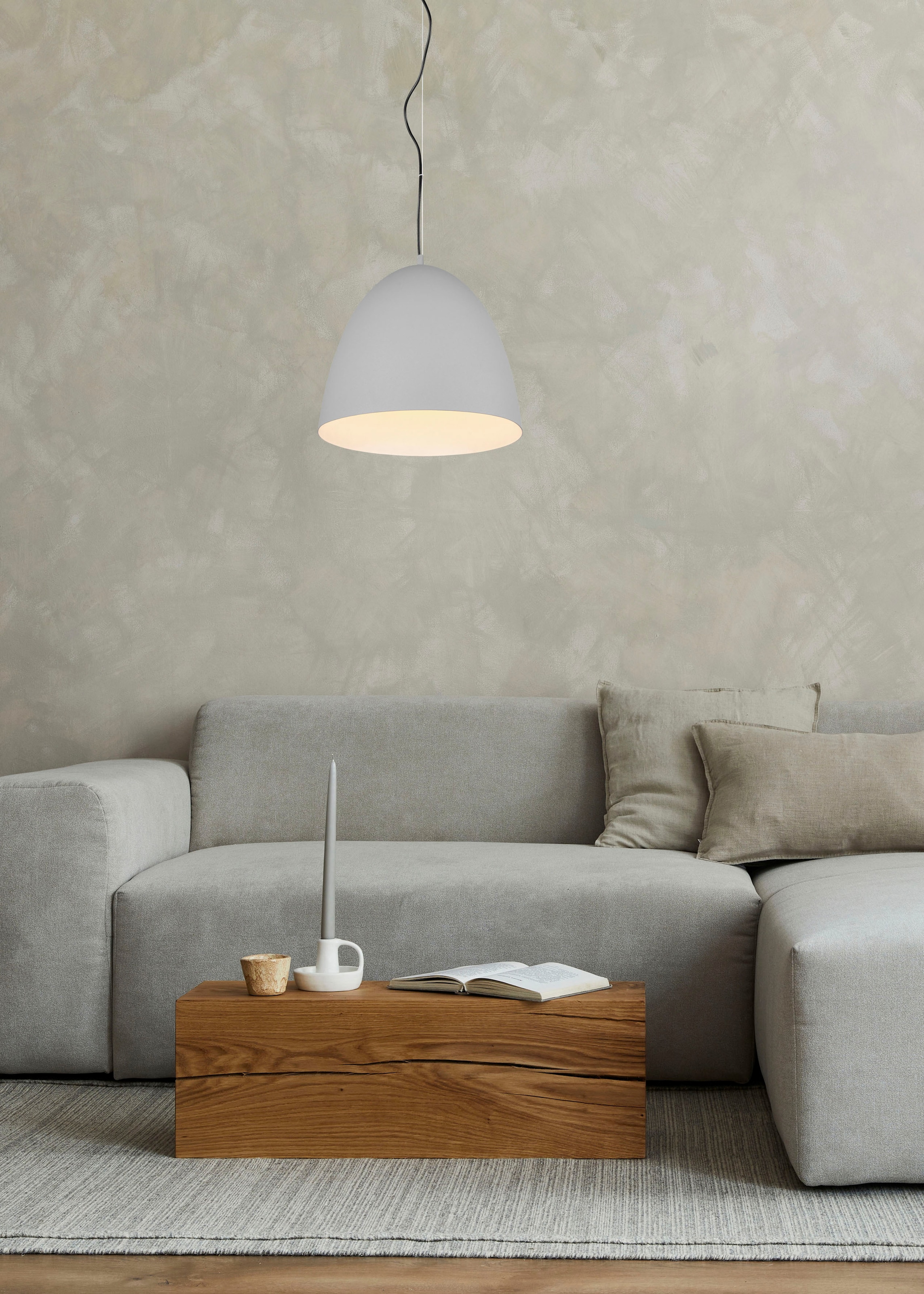 REALITY Leuchten Pendelleuchte »Tilda«, 1 flammig, Leuchtmittel E27 | ohne Leuchtmittel, elegante Hängelampe, max 150cm höhenverstellbar, exkl 1xE27 max 40W