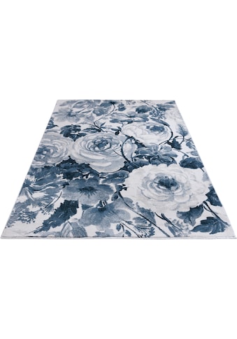 MINT RUGS Teppich »Peony«, rechteckig, 10,5 mm Höhe, Kurzflor, Florales Design,... kaufen