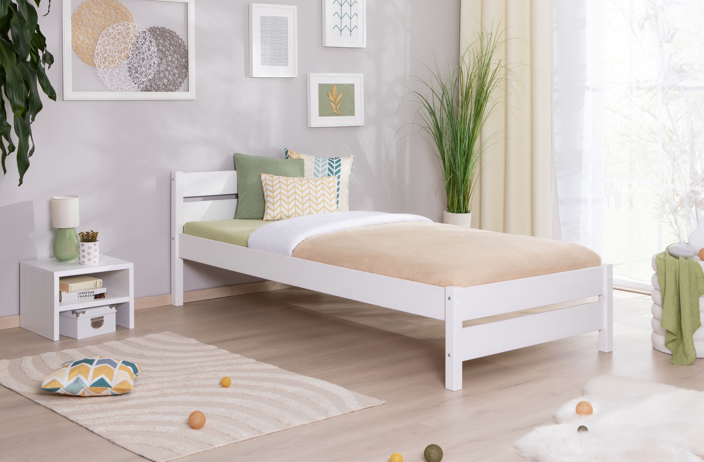 Ticaa Massivholzbett "Bora" ideal fürs Kinder- und Jugendzimmer, inklusive günstig online kaufen