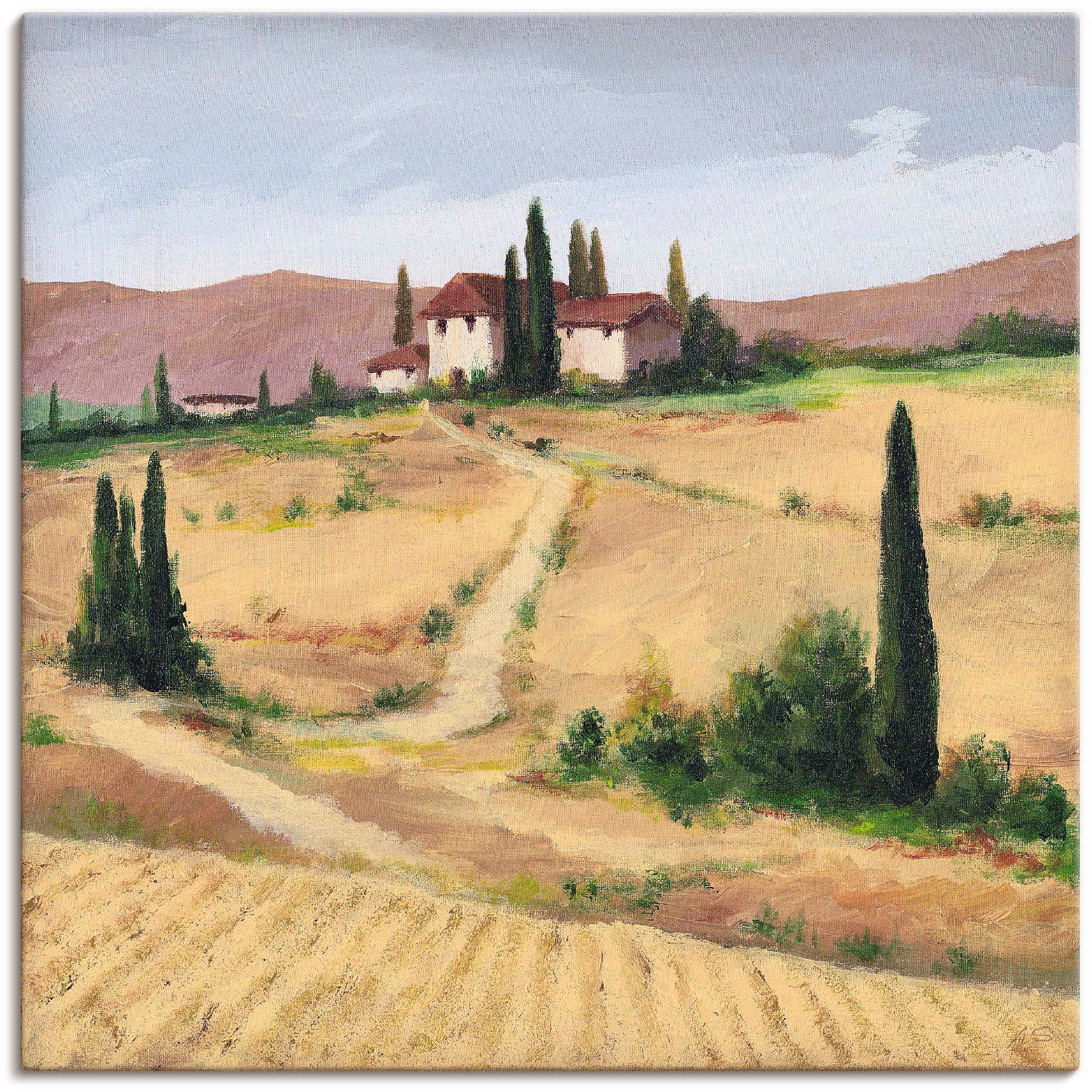Artland Wandbild »Die toskanische Landschaft I«, Bilder von Europa, (1 St.),  als Alubild, Leinwandbild, Wandaufkleber oder Poster in versch. Größen  online kaufen