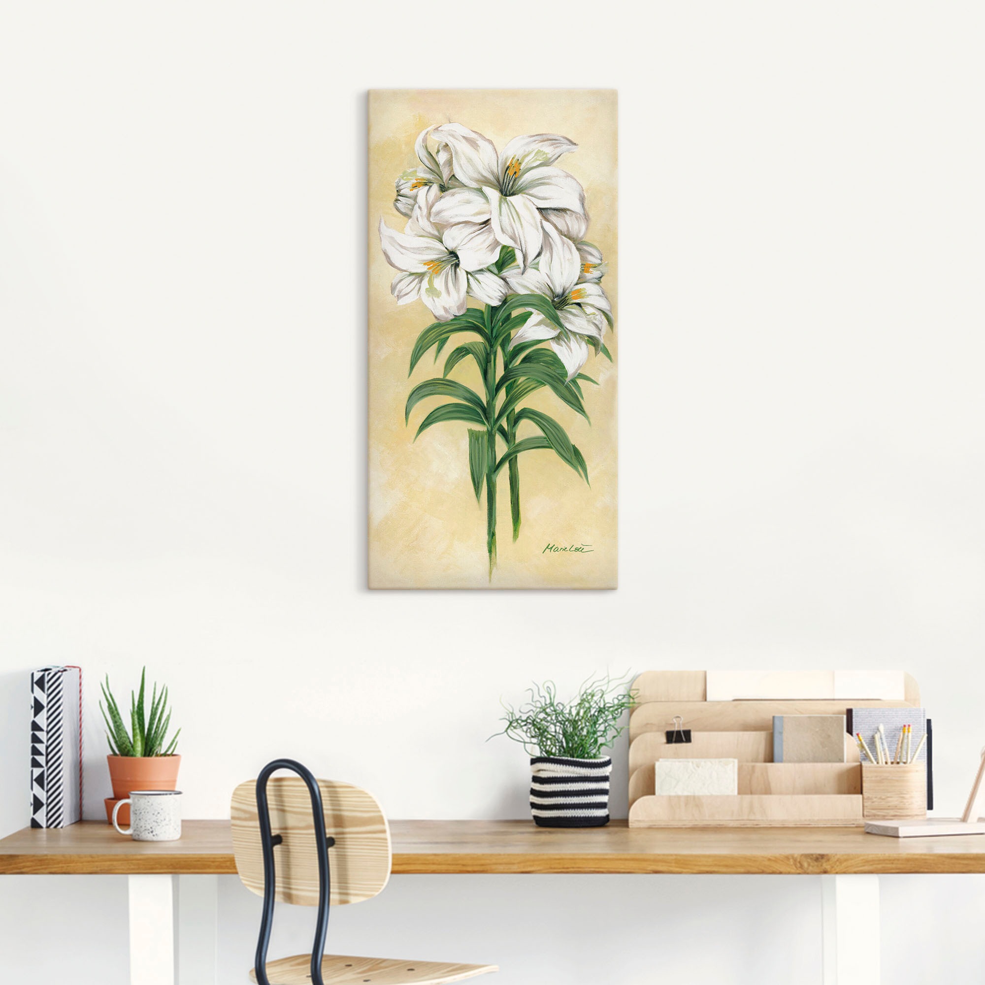Artland Wandbild »Lilien«, Blumen, (1 St.), als Leinwandbild, Wandaufkleber in verschied. Größen
