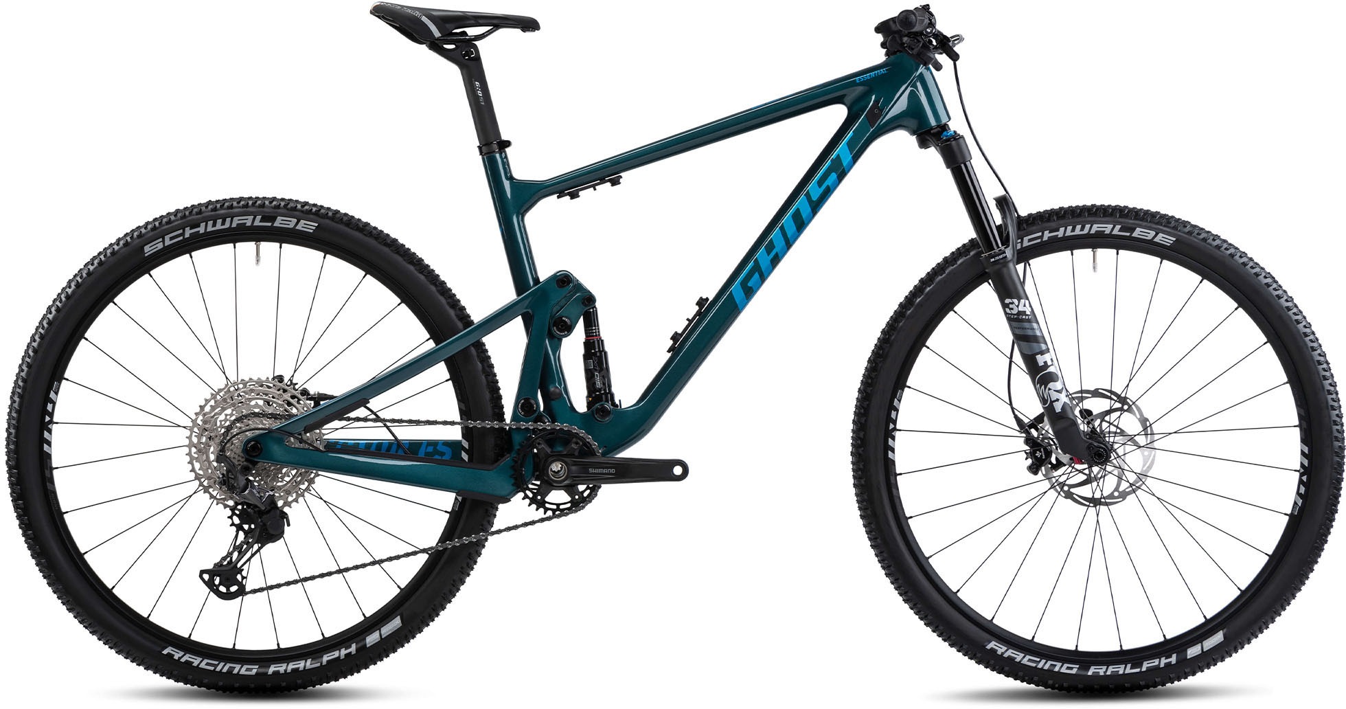 GHOST Mountainbike »Lector FS SF LC Essential« 12 Gang Shimano XT RD-M8100 Schaltwerk Kettenschaltung für Damen und Herren, Kettenschaltung...