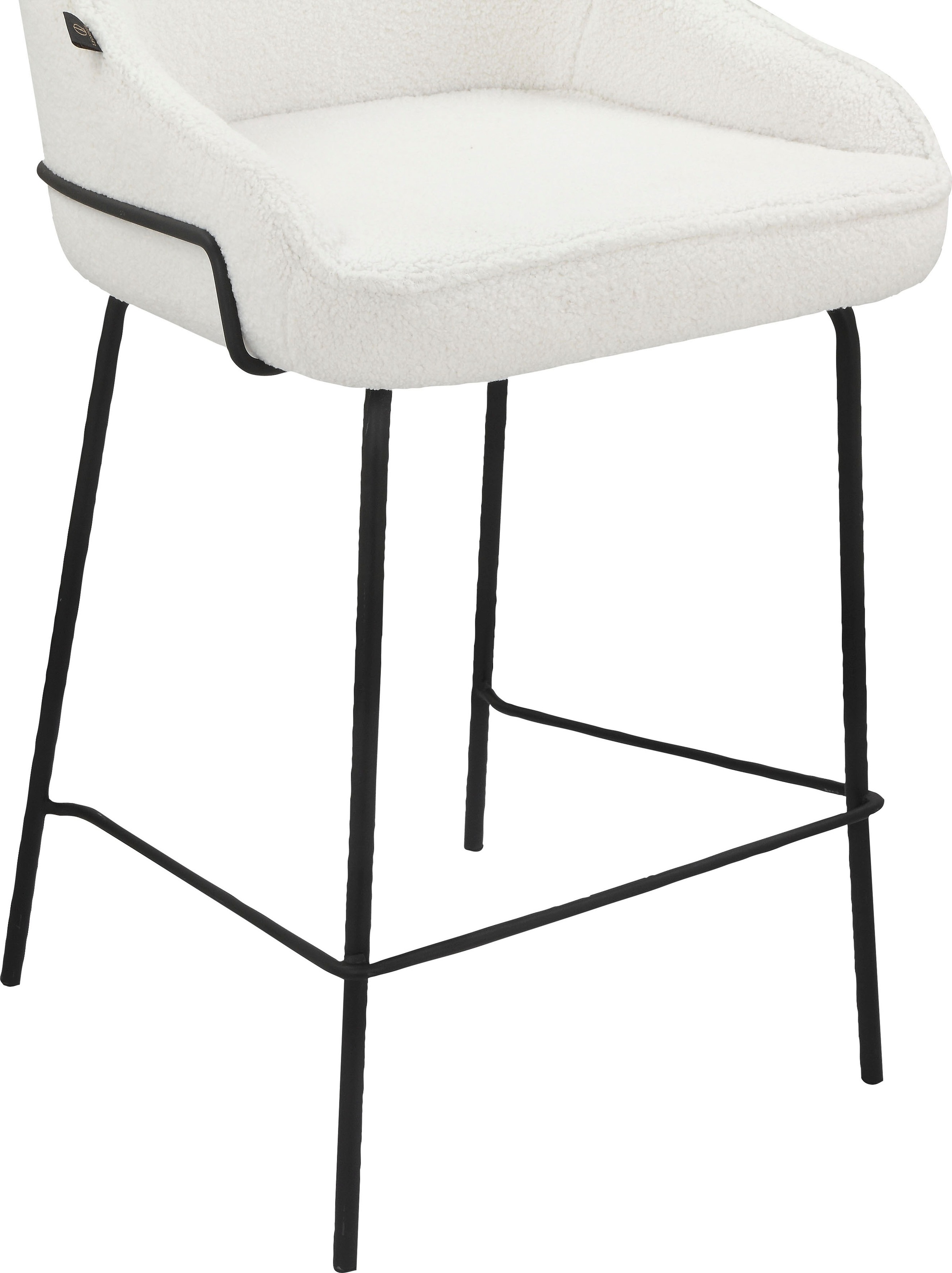 Leonique 4-Fußstuhl »Puant«, 2 St., Struktur, mit Stoff aus Polyester/recyceltem Polyester, Sitzhöhe 65 cm