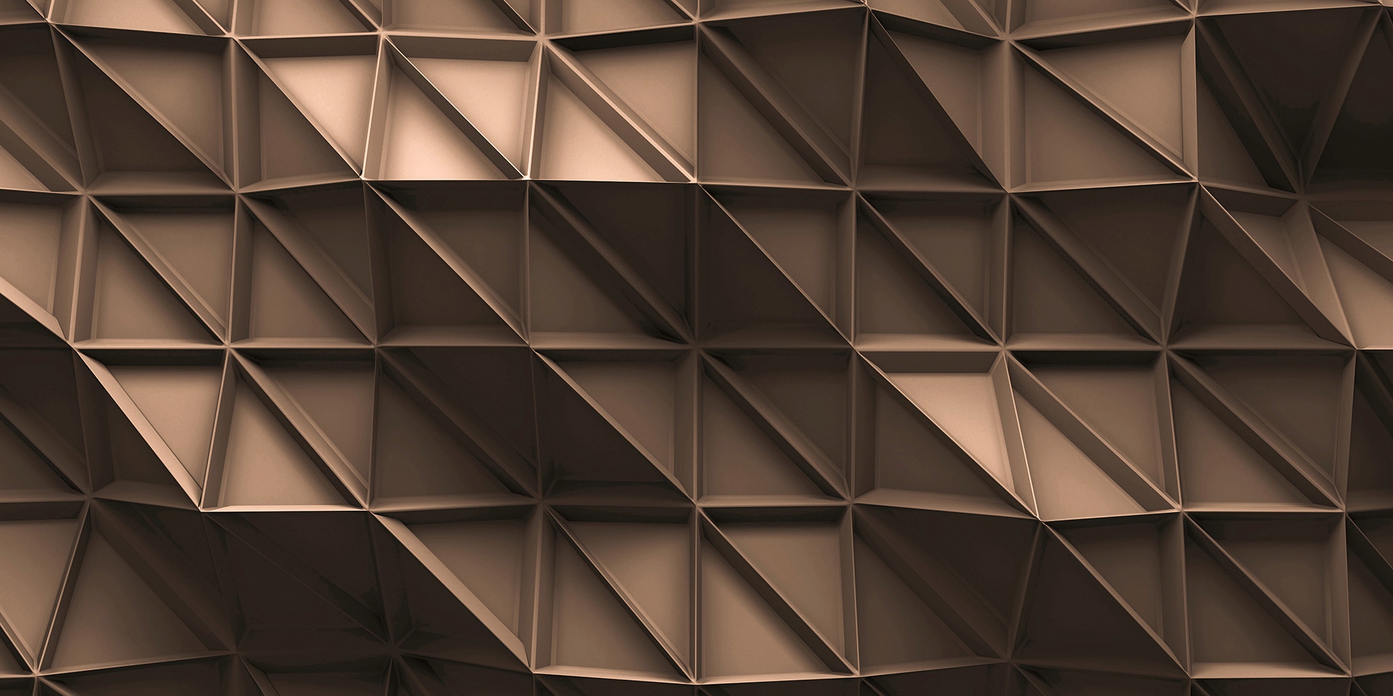Architects Paper Fototapete »3D Look Brown«, Vlies, Wand, Schräge