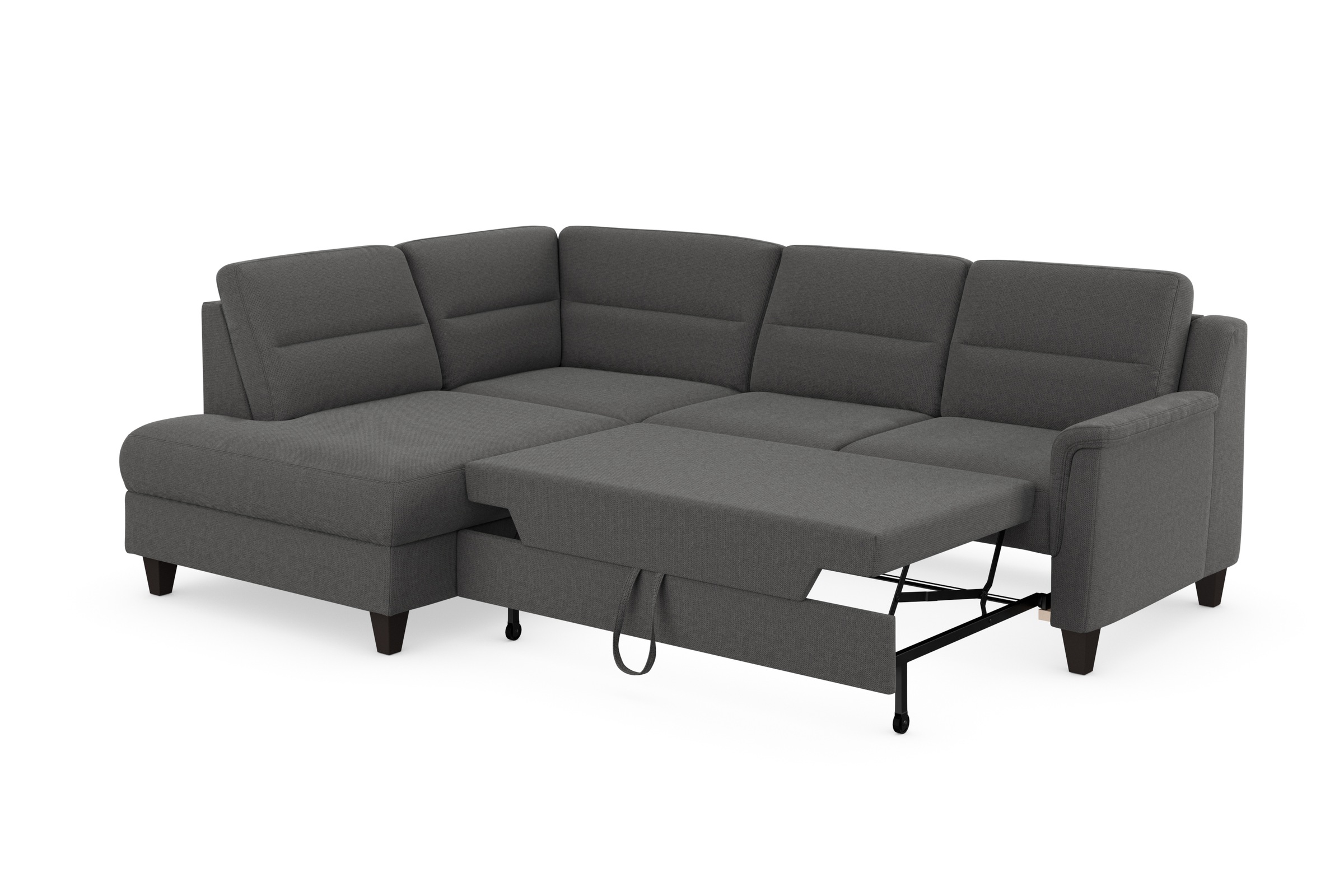 sit&more Ecksofa »Farö L-Form«, inklusive Federkern, wahlweise mit Bettfunktion und Bettkasten