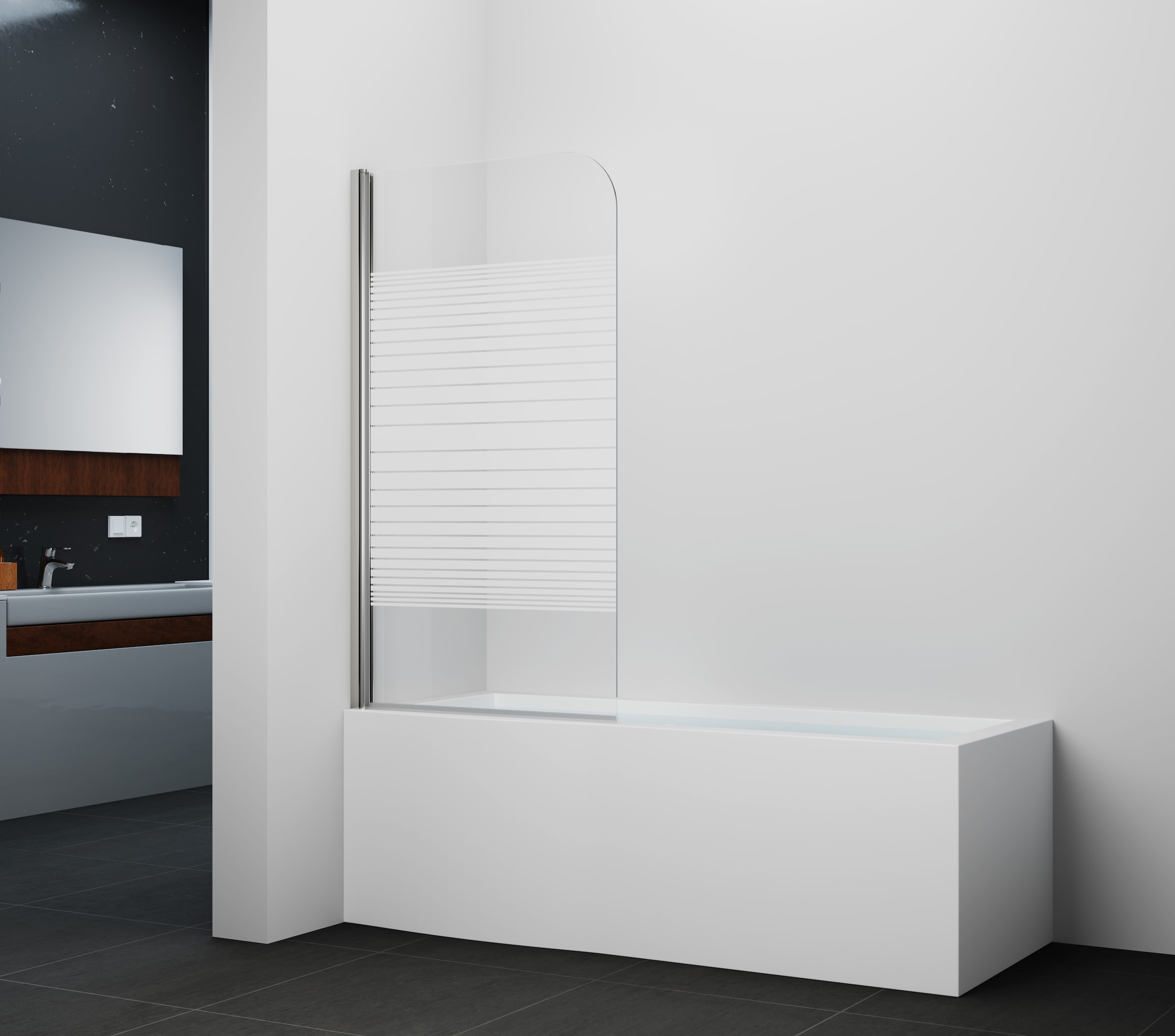 Marwell Badewannenfaltwand »Pulse 1«, mit Aluminiumprofil