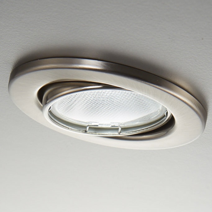 B.K.Licht LED Einbaustrahler, 10 GU10 schwenkbar, Einbauleuchten, nickel, kaufen auf Rechnung matt Einbau-Spots, flammig-flammig, LED