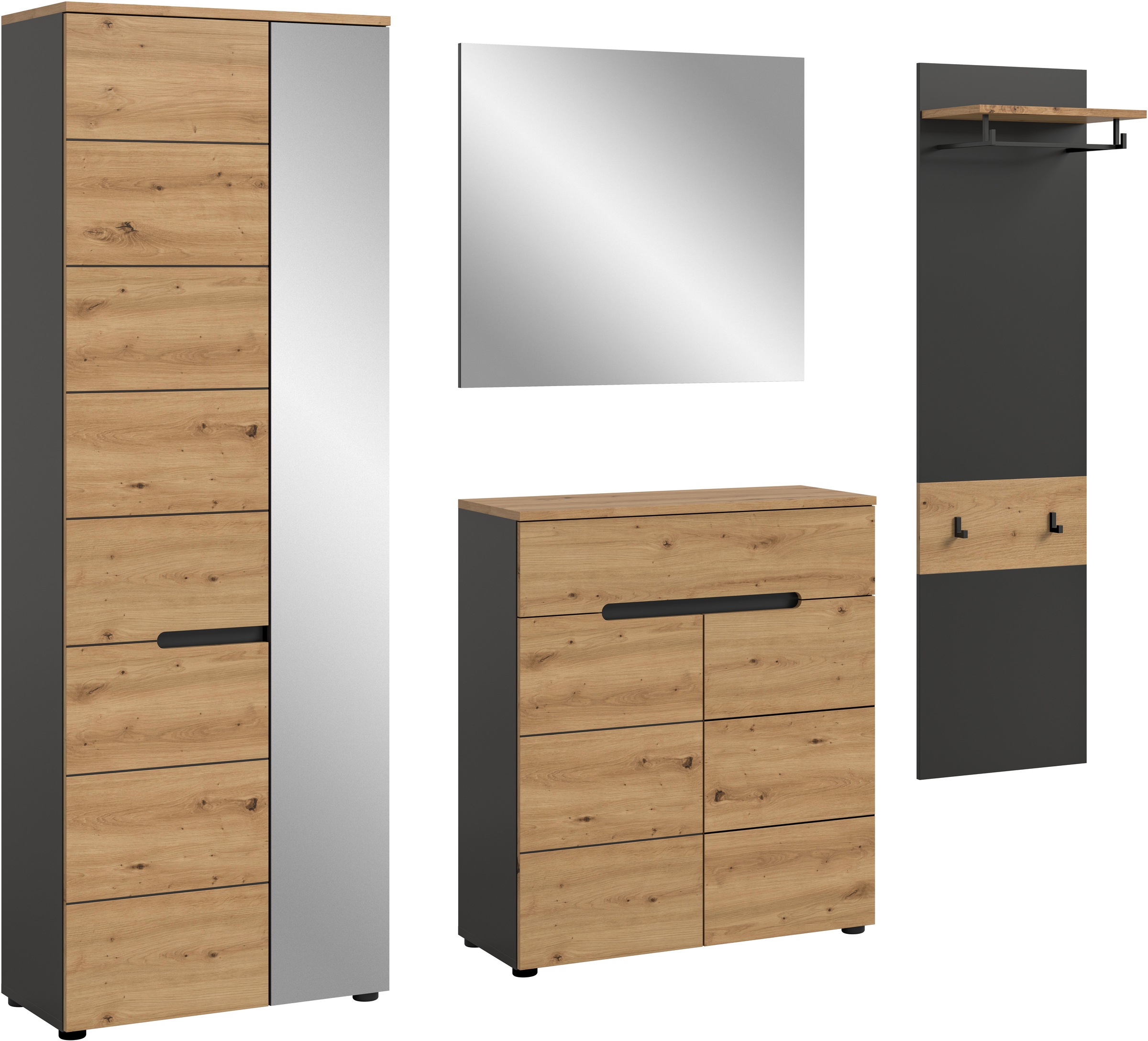 INOSIGN Garderoben-Set »REHAT, TOPSELLER!, 4-teilig, Breite 220 cm, individ günstig online kaufen