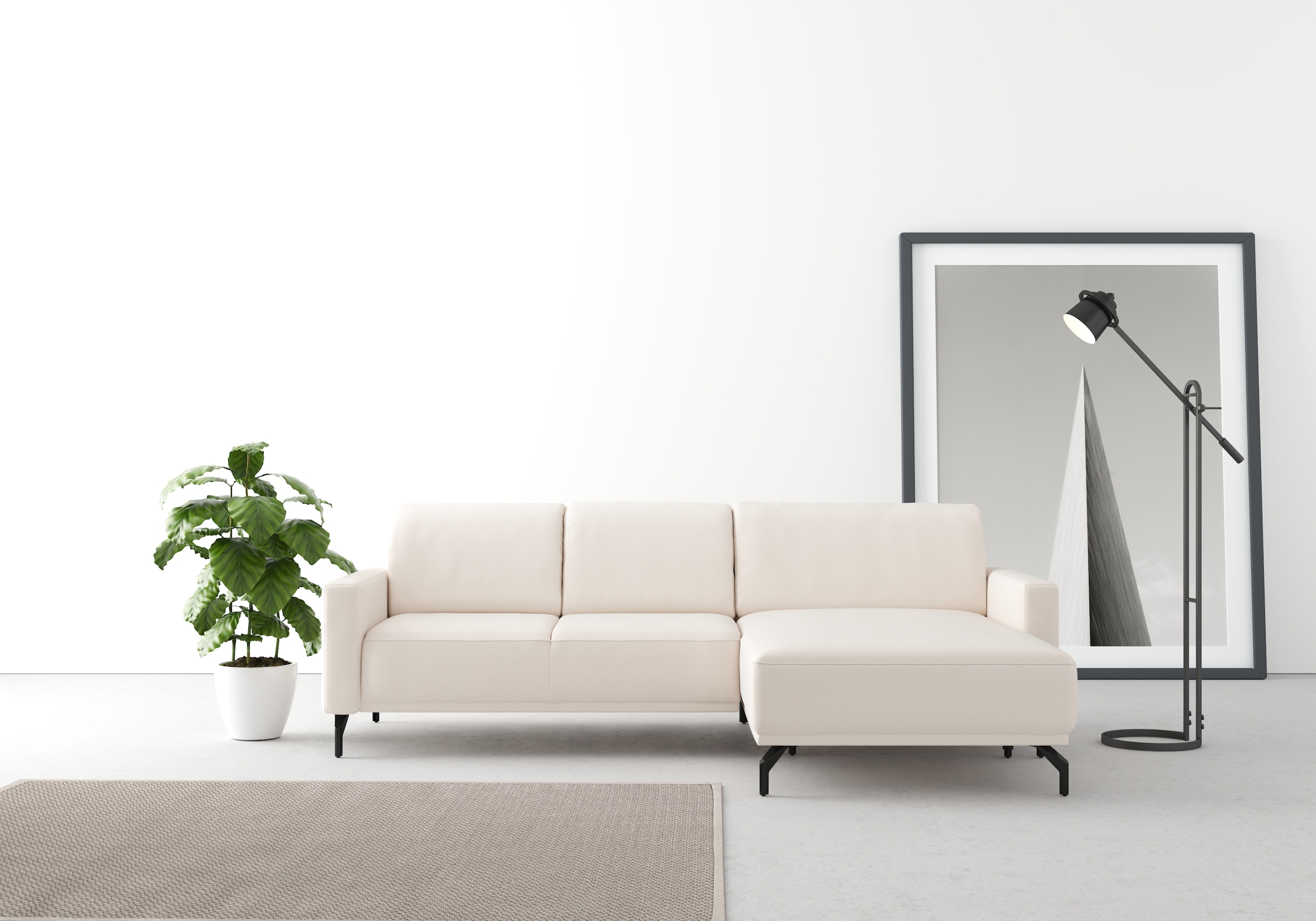 sit&more Ecksofa »Bailando L-Form«, wahlweise mit Kopfteilverstellung und V günstig online kaufen