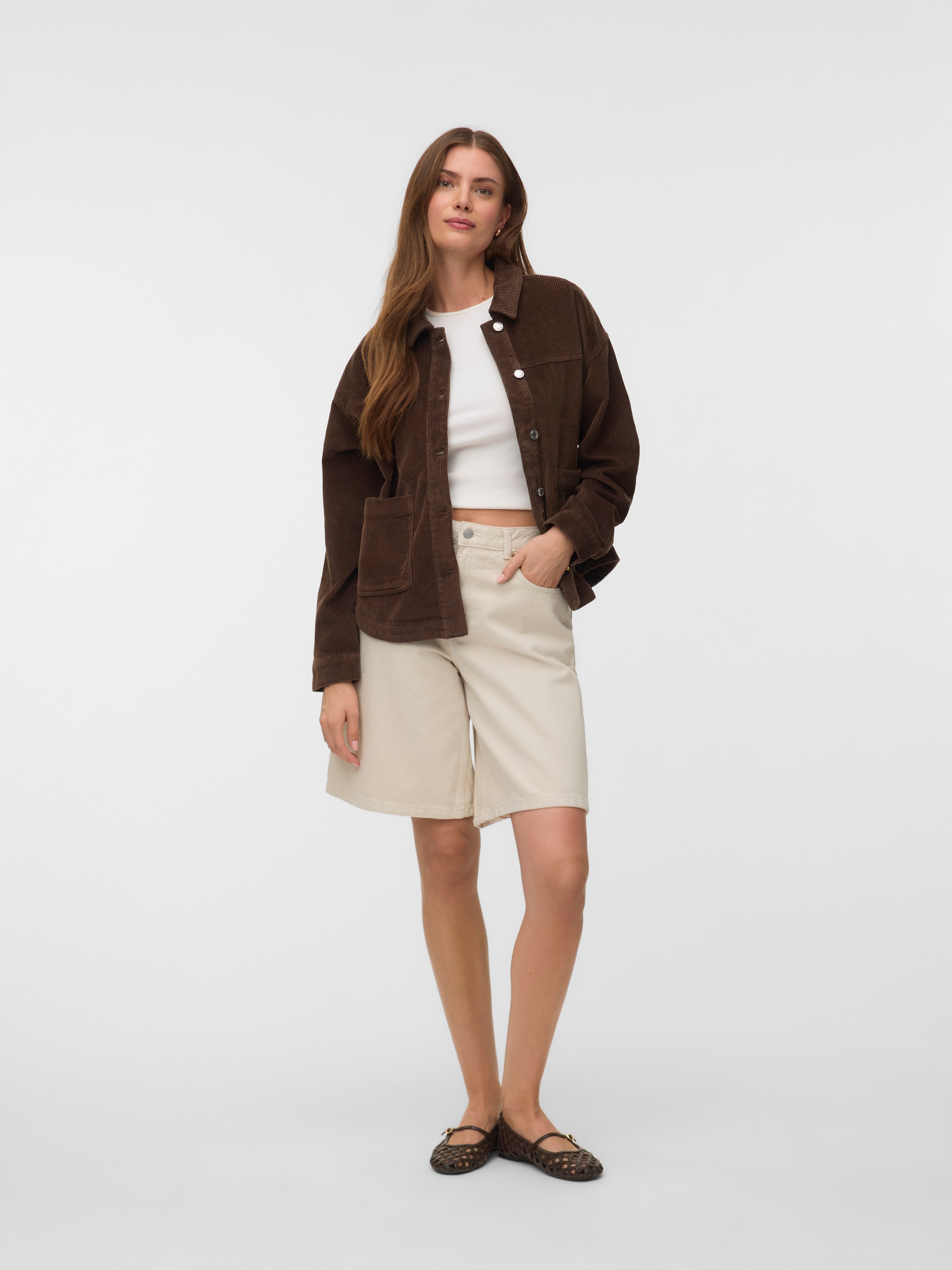 Vero Moda Cordjacke »VMJAMIE LS CORDUROY SHACKET MIX NOOS« Baumwolle