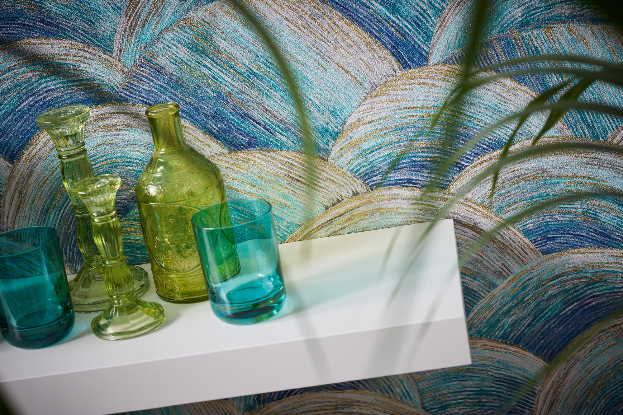 living walls Vliestapete »Metropolitan Stories. Travel Styles. Tapete Abstrakt«, matt-gemustert-neutral, Kunst Tapete Kreise Strukturiert Designtapete Tapeten Wohnzimmer Flur