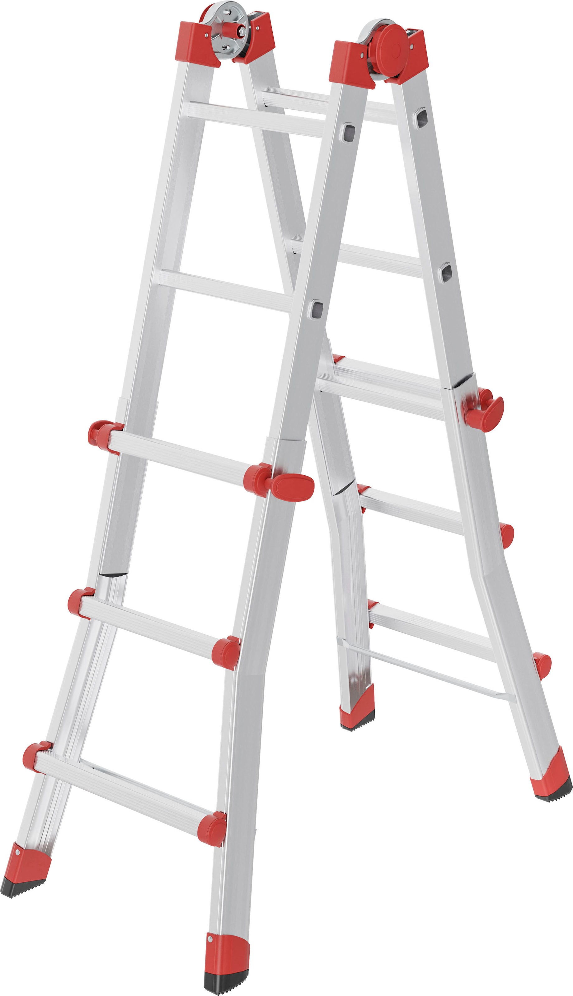 Hailo Alu-Multifunktionsleiter M80 Aluminium 135 cm x 49 cm x 88 cm günstig online kaufen