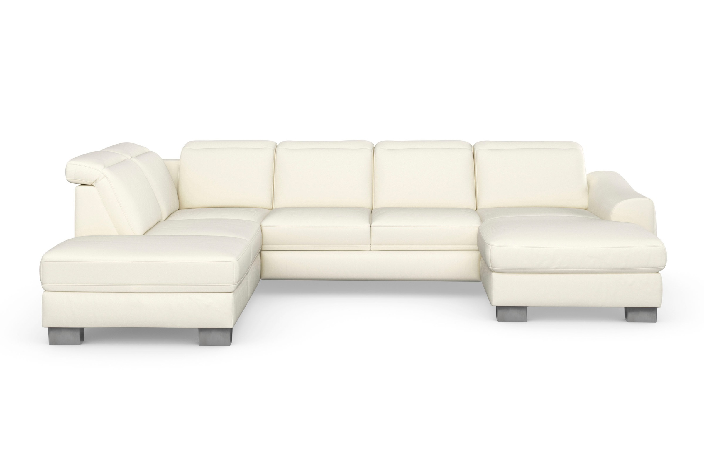 sit&more Wohnlandschaft »Dundee U-Form« mit Federkern und Edelstahlfüßen, w günstig online kaufen