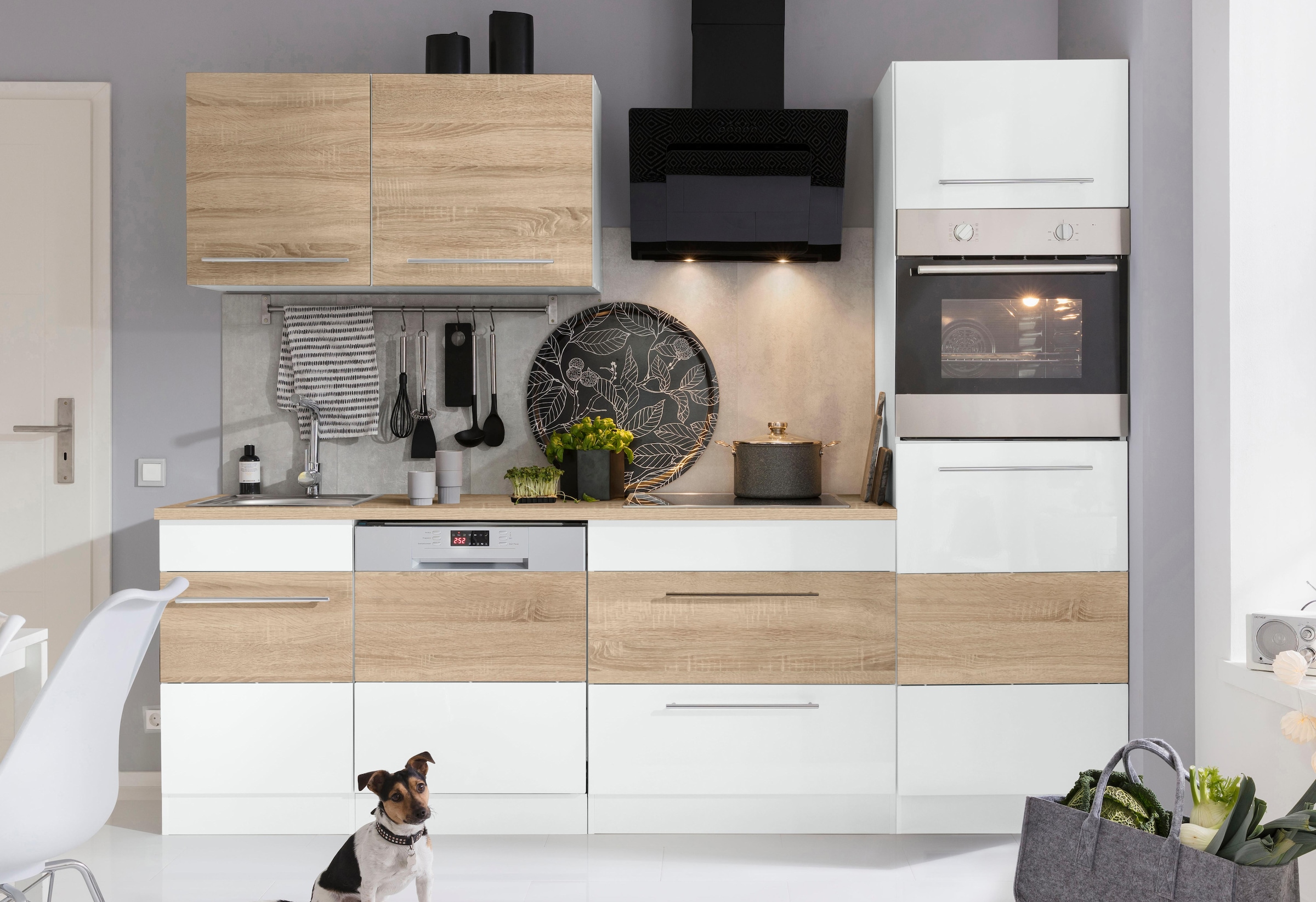 KOCHSTATION Küchenzeile »KS-Trient« Breite 250 cm, wahlweise mit E-Geräten, günstig online kaufen