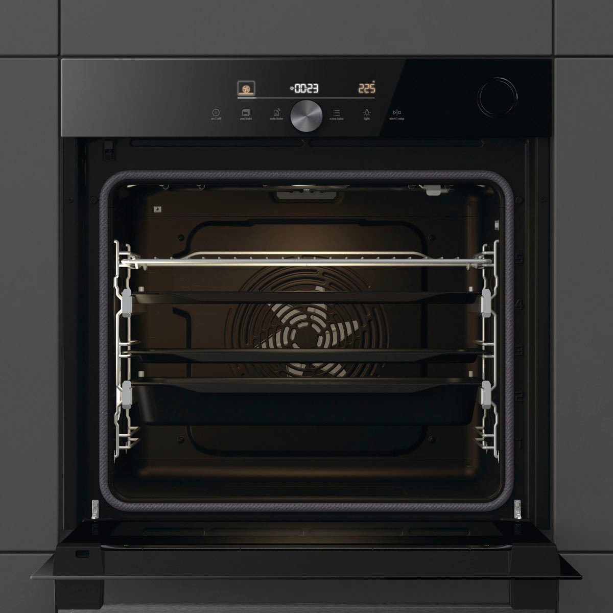 GORENJE Backofen »BPSA 6747 DGWI«, BPSA6747DGWI, mit 2-fach-Teleskopauszug, Pyrolyse-Selbstreinigung