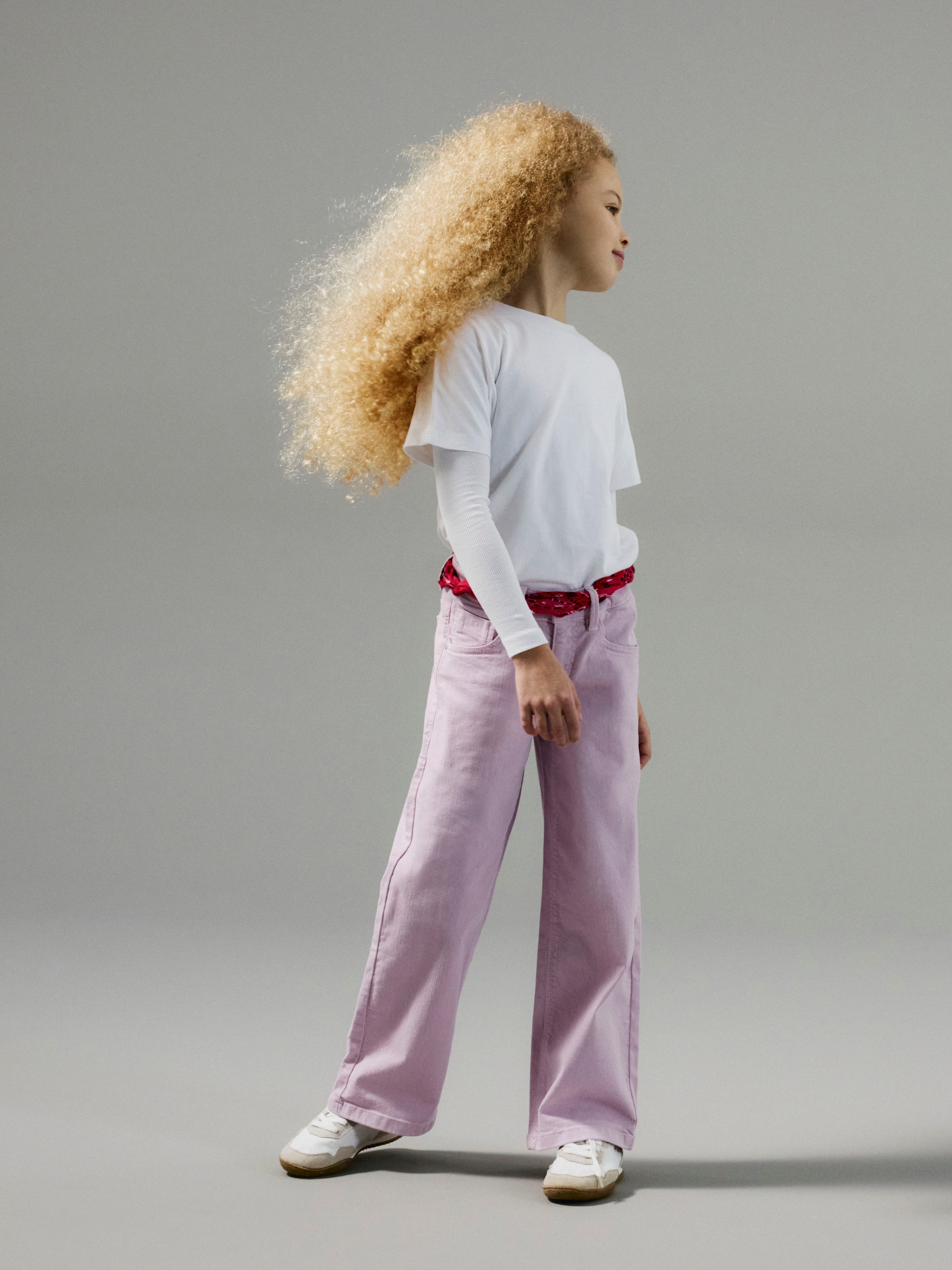 Name It »NKFROSE WIDE TWI PANT 1115-TP NOOS«  Baumwollmischung, regular fit, verstellbarer Bund