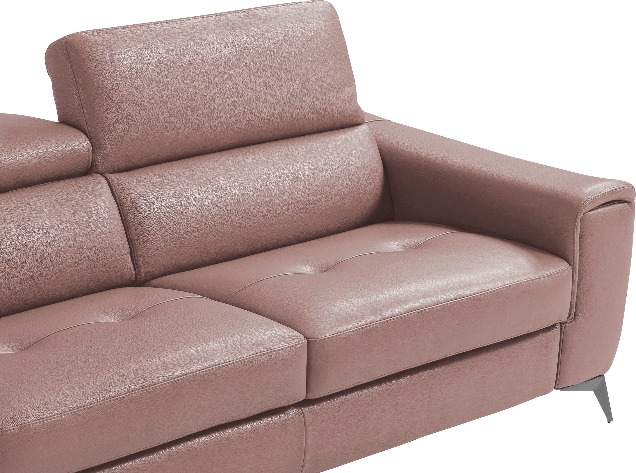 Egoitaliano Schlafsofa »Francine, Designsofa, Loungesofa mit Dauerschlaffunktion, Bettfunktion«, hochwertiger Metallbettrahmen & Matratze, Kopfteil manuell verstellbar