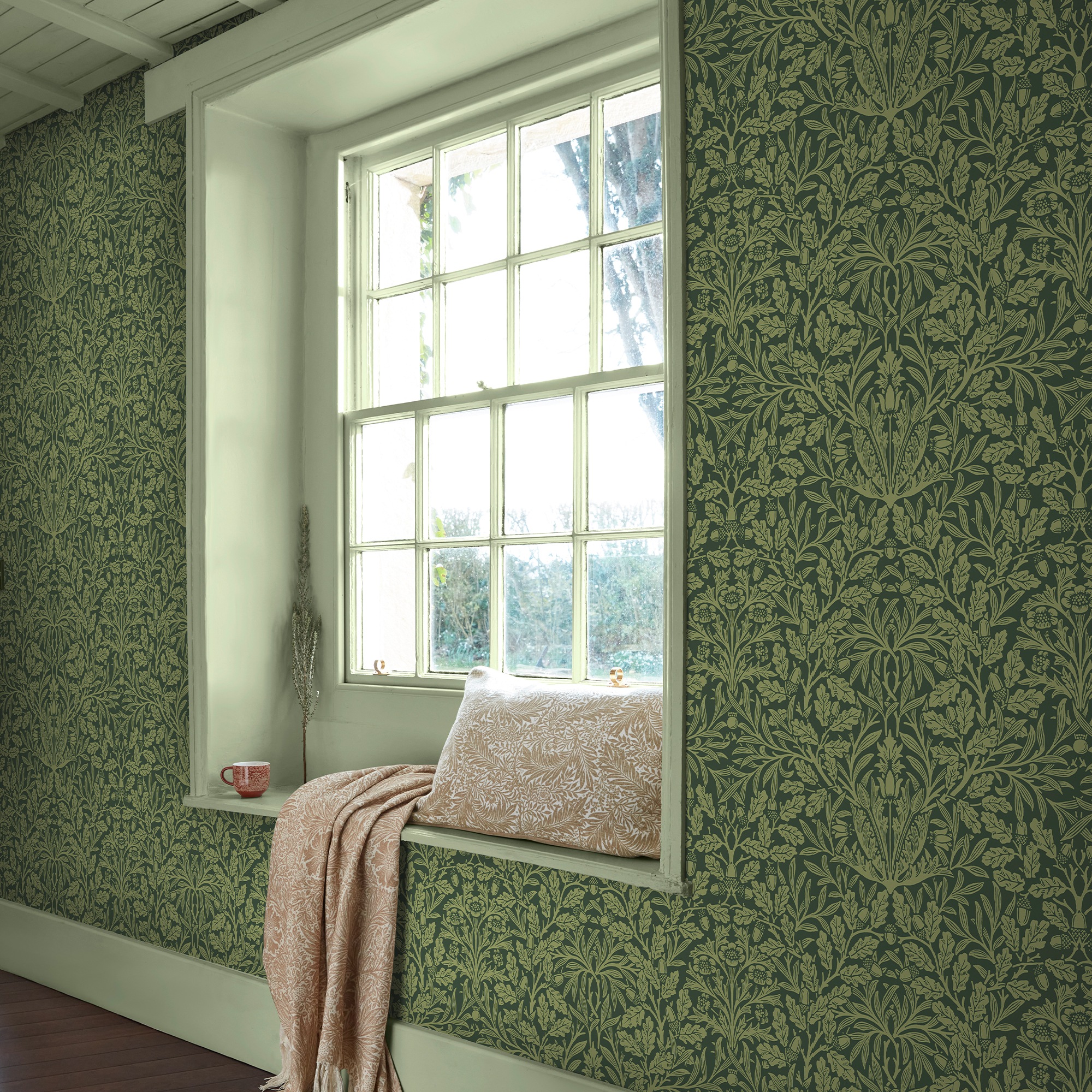 WILLIAM MORRIS AT HOME Vliestapete »Acorn Garden« Motiv glatt Design Tapete günstig online kaufen