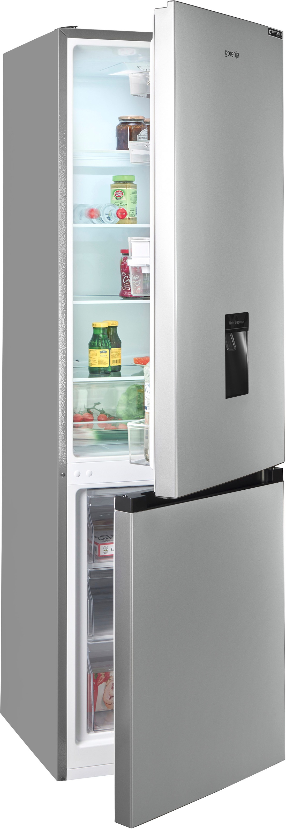 GORENJE Kühl-/Gefrierkombination »RK418CPS4WD«, Wasserspender mit Tank
